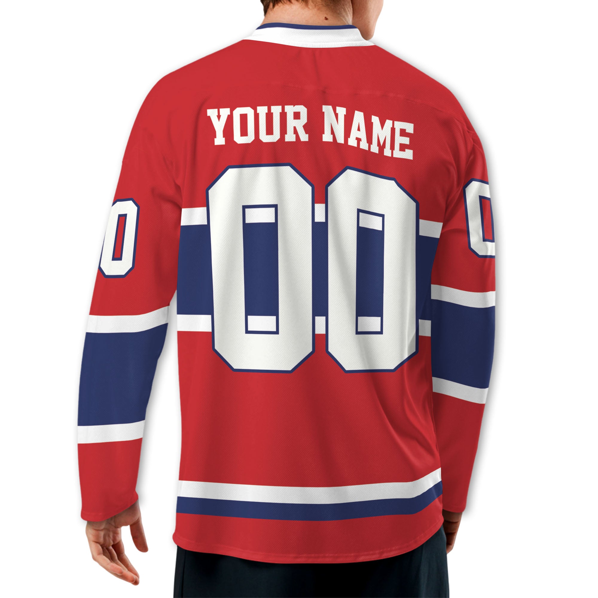 Custom Famous Team MC All Red Hockey TKA21