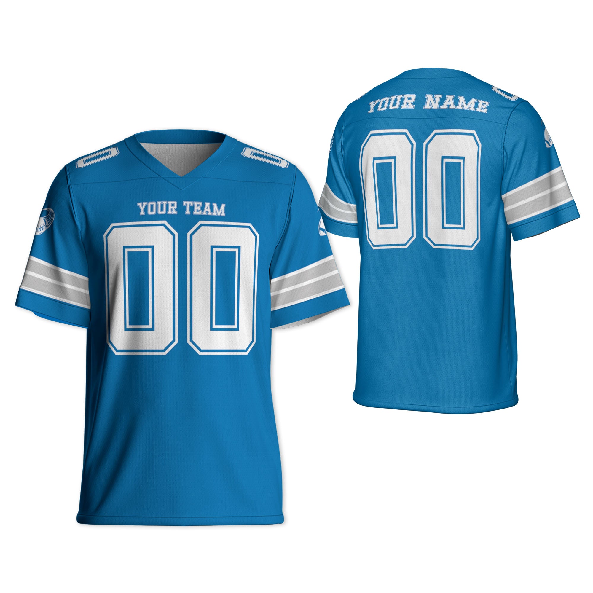 Custom-Famous-Team-Super-Lions-Sport-Classic-Blue-Football-Jersey-I3
