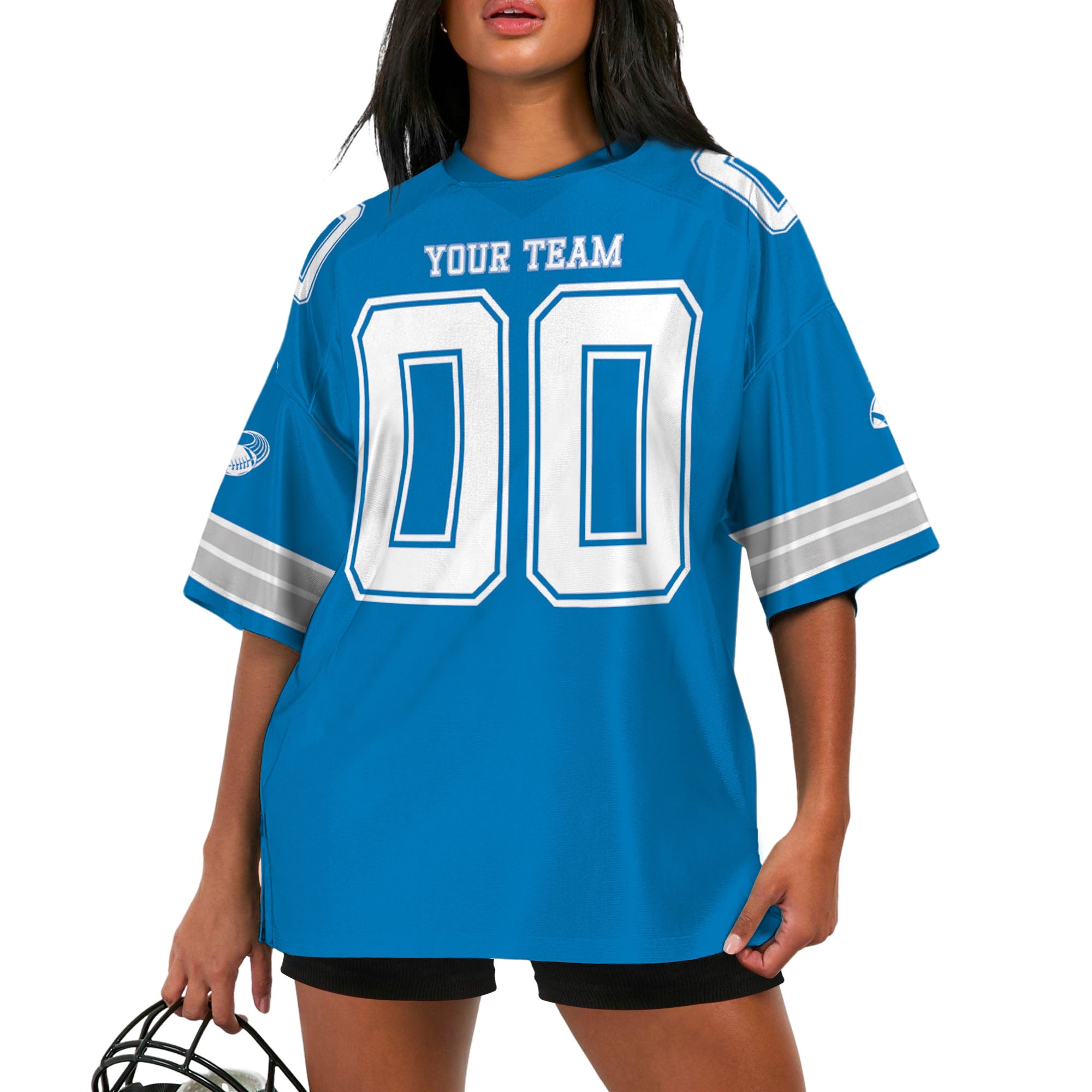 Custom-Famous-Team-Super-Lions-Sport-Classic-Blue-Football-Jersey-I3