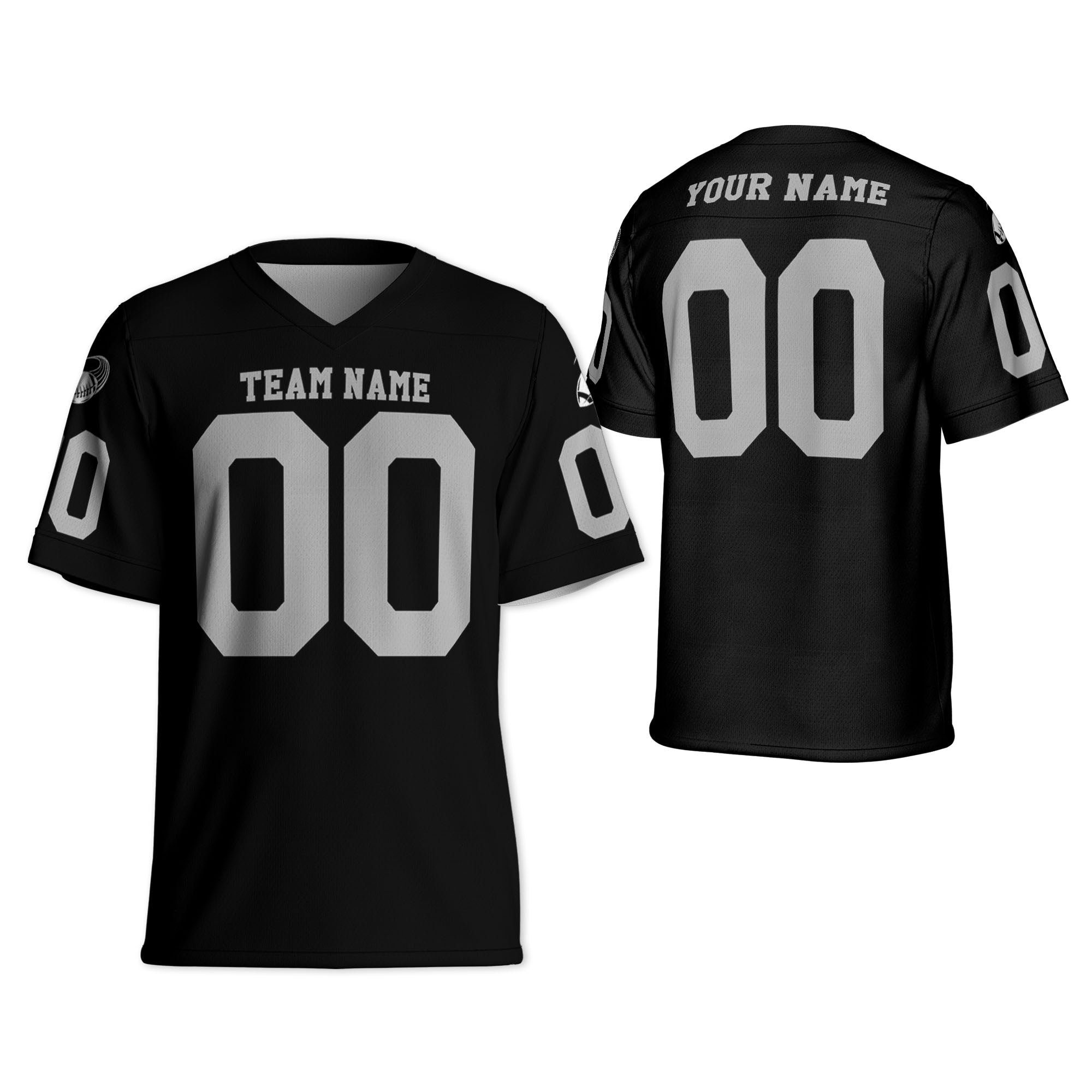 Custom-Famous-Team-Super-Raiders-Sport-Classic-Black-Football-Jersey--I3