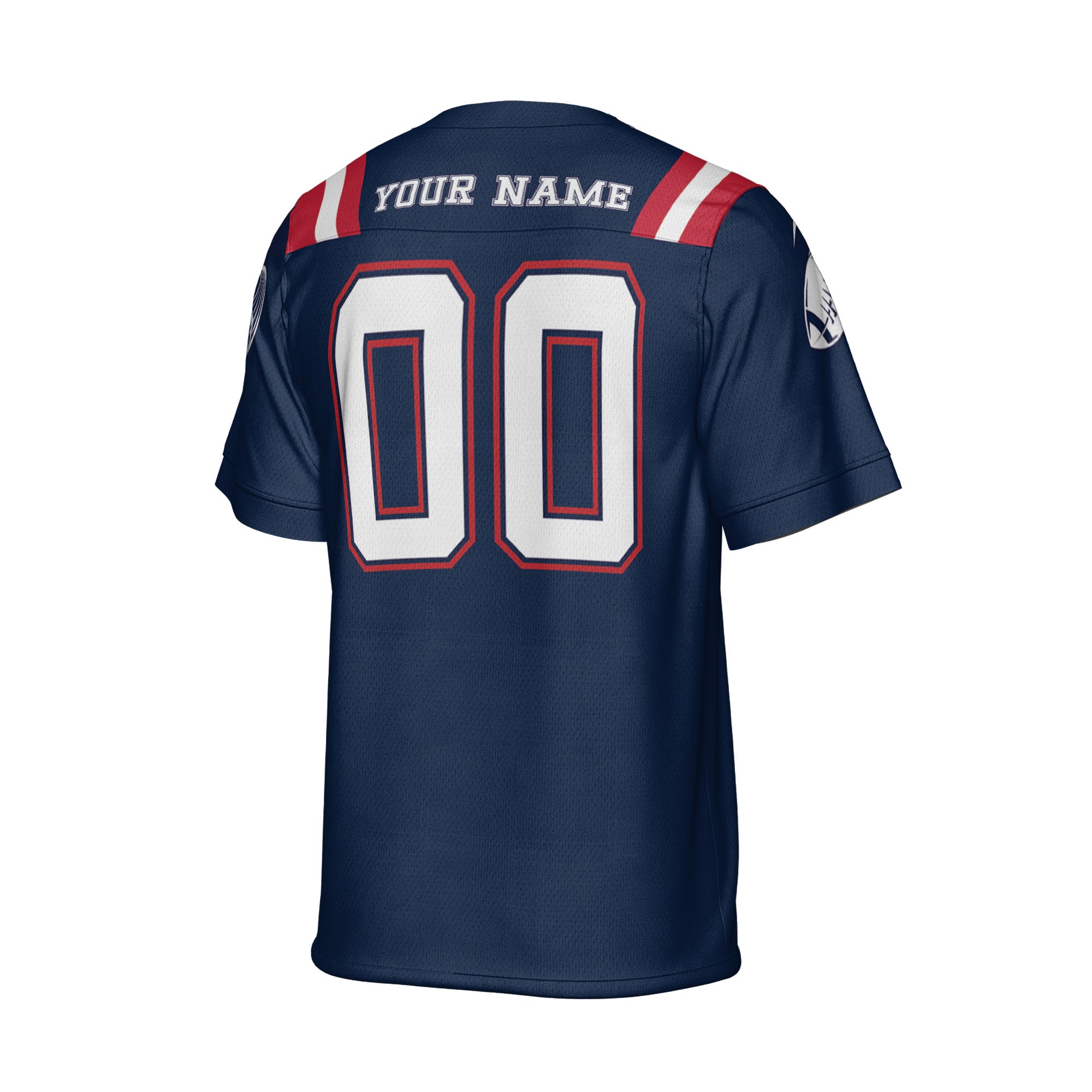 Custom-Famous-Team-Super-Star-All-Blue-Patriot-Football-Jersey-I3