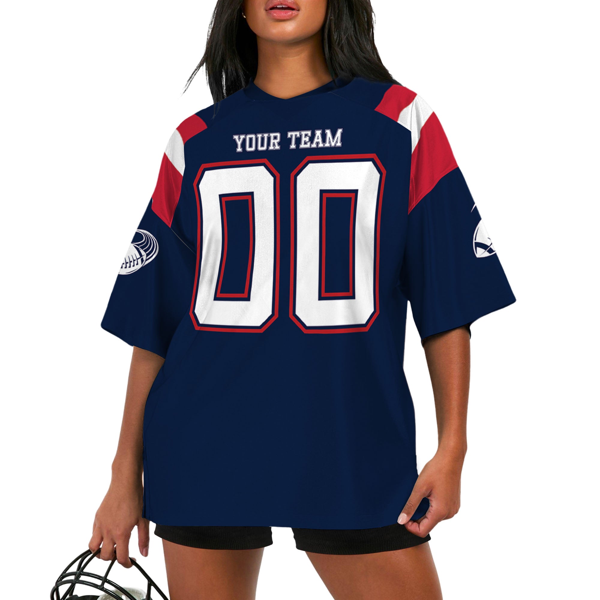 Custom-Famous-Team-Super-Star-All-Blue-Patriot-Football-Jersey-I3