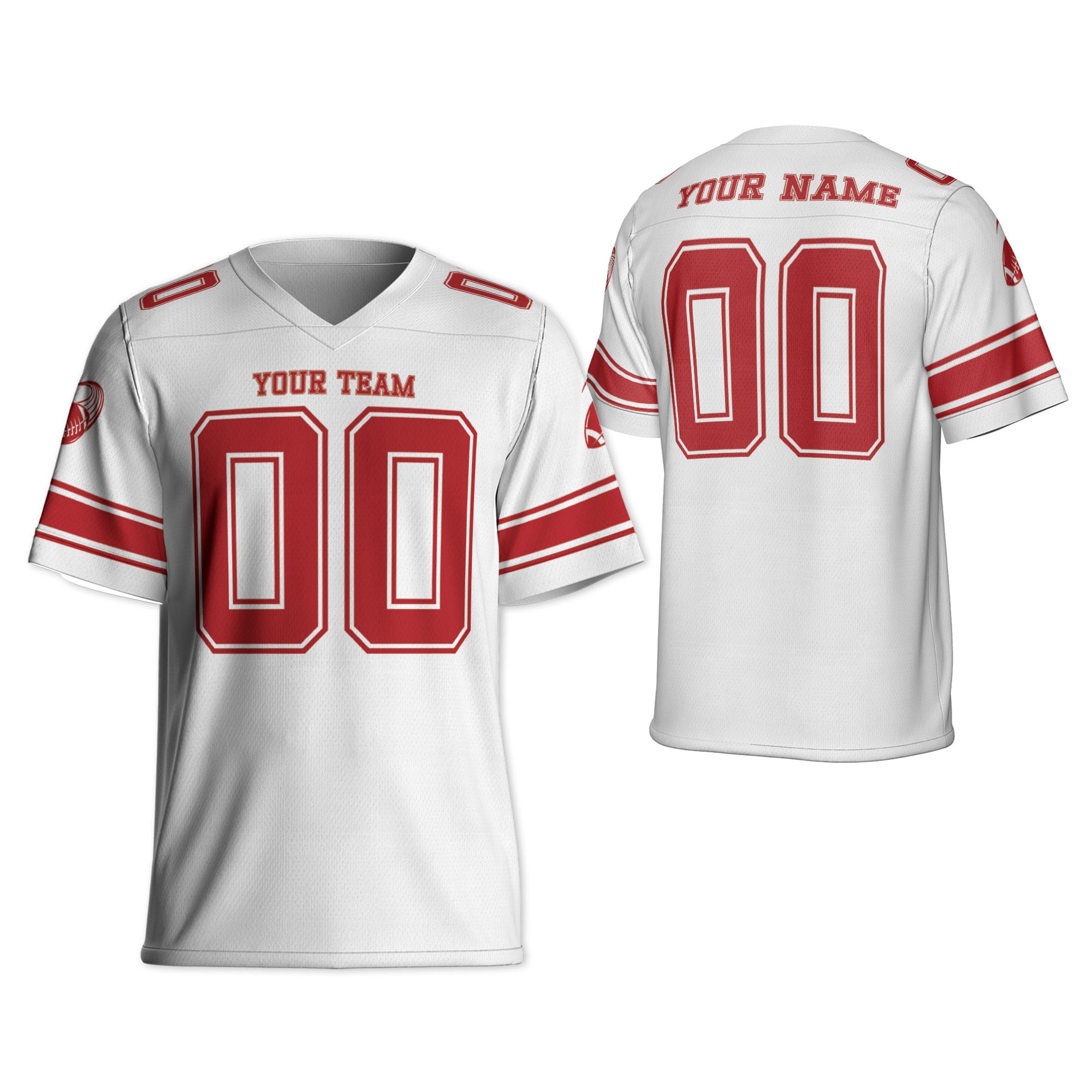 Custom-Famous-Team-Super-Star-All-White-Giant-Football-Jersey-I3