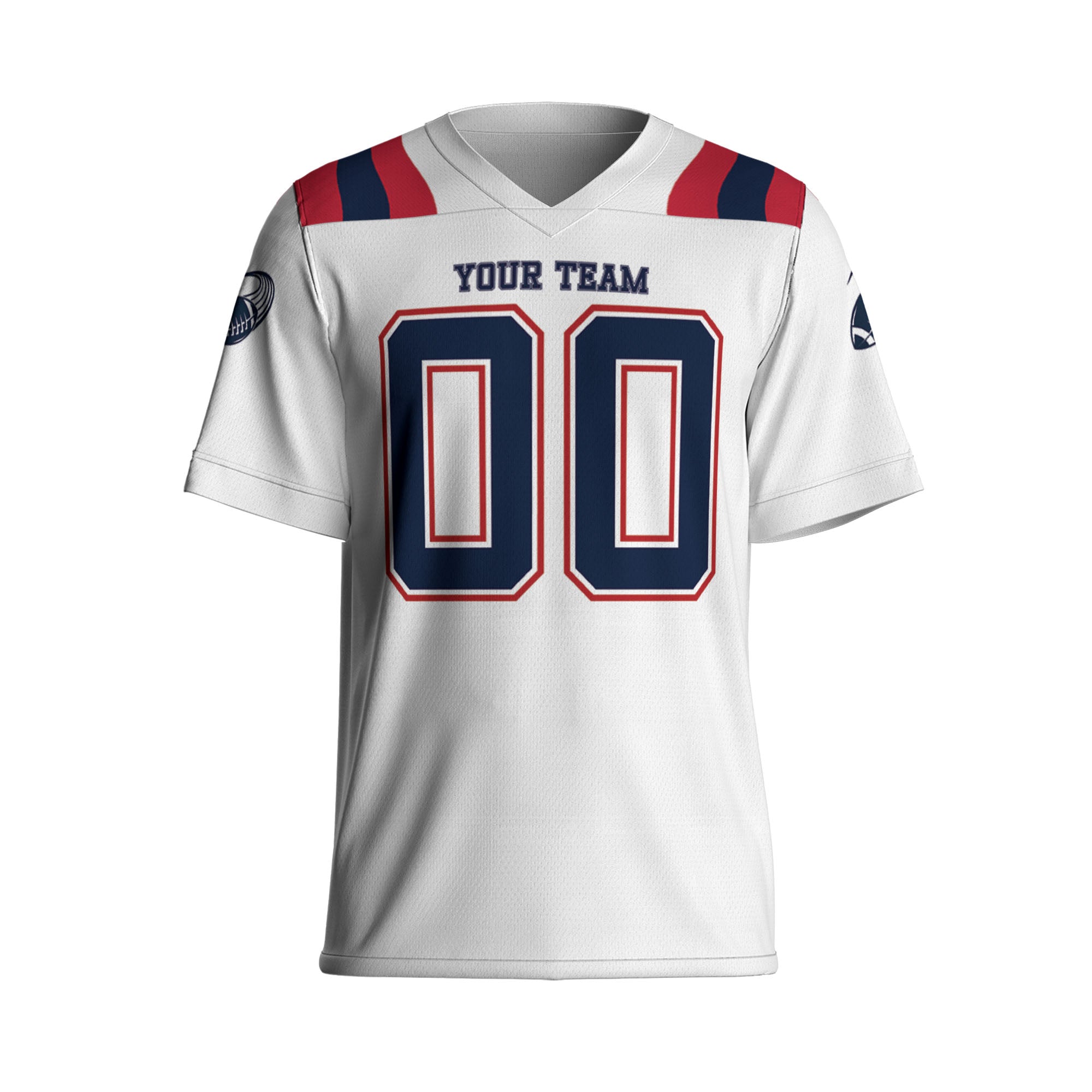 Custom-Famous-Team-Super-Star-All-White-Patriot-Football-Jersey-I3