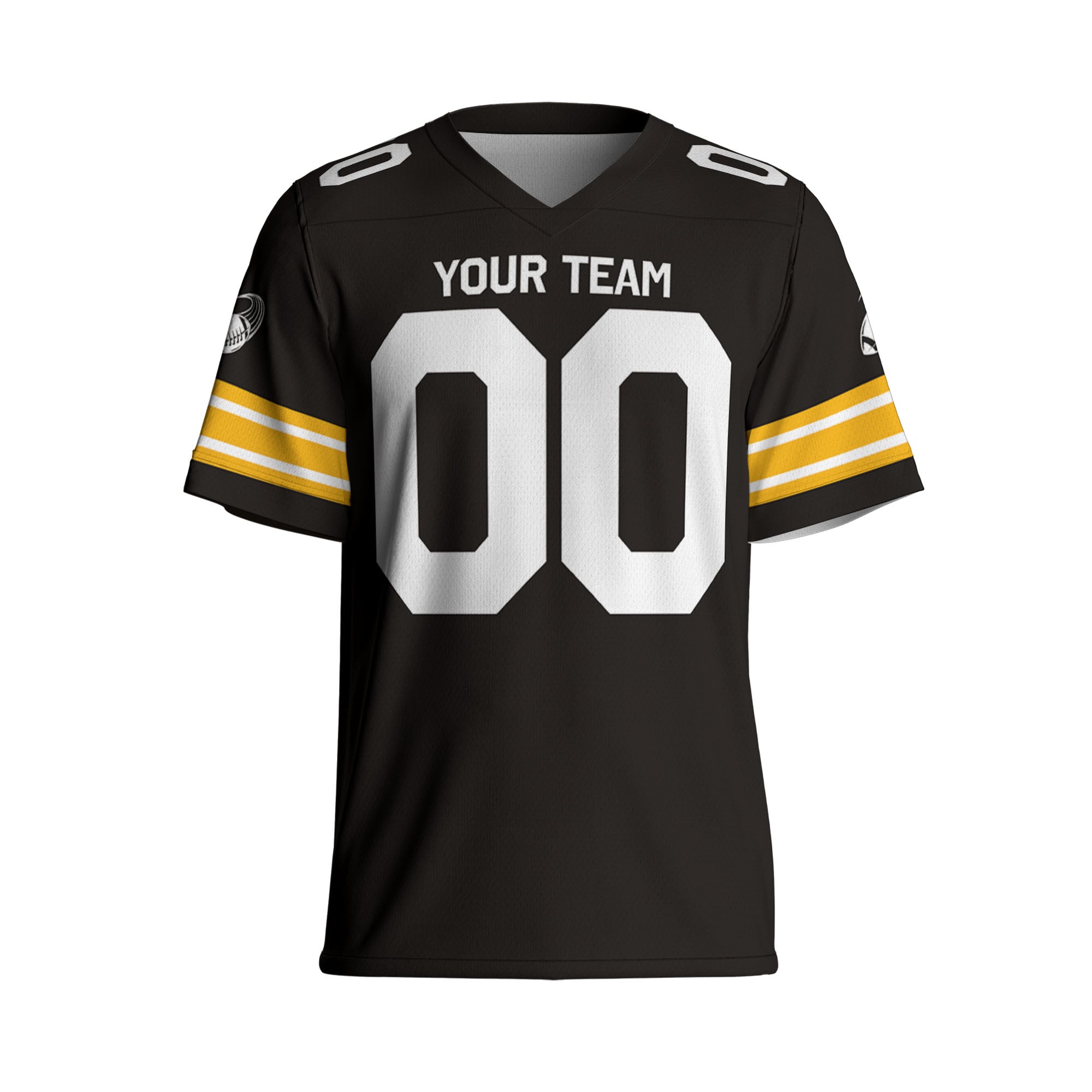 Custom-Famous-Team-Super-Star-Black-Steeler-Football-Jersey--I3
