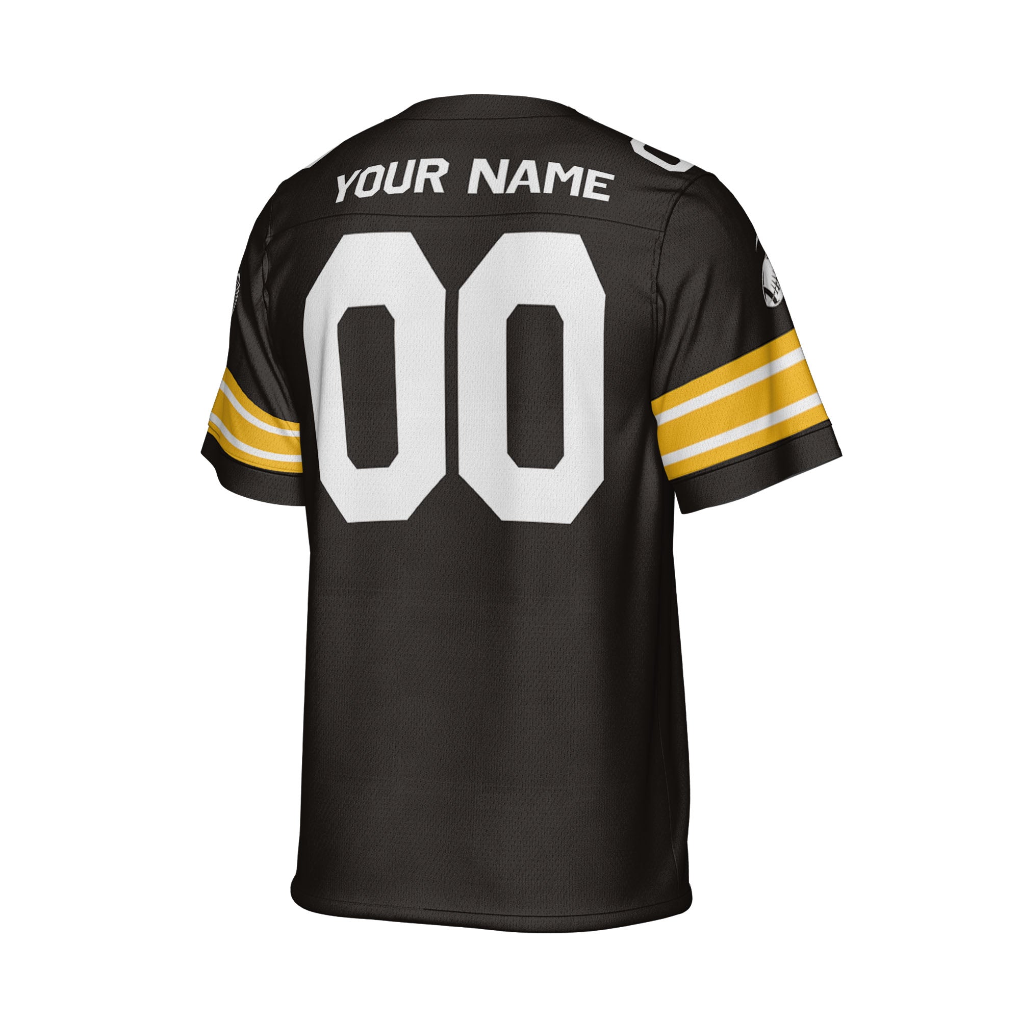 Custom-Famous-Team-Super-Star-Black-Steeler-Football-Jersey--I3