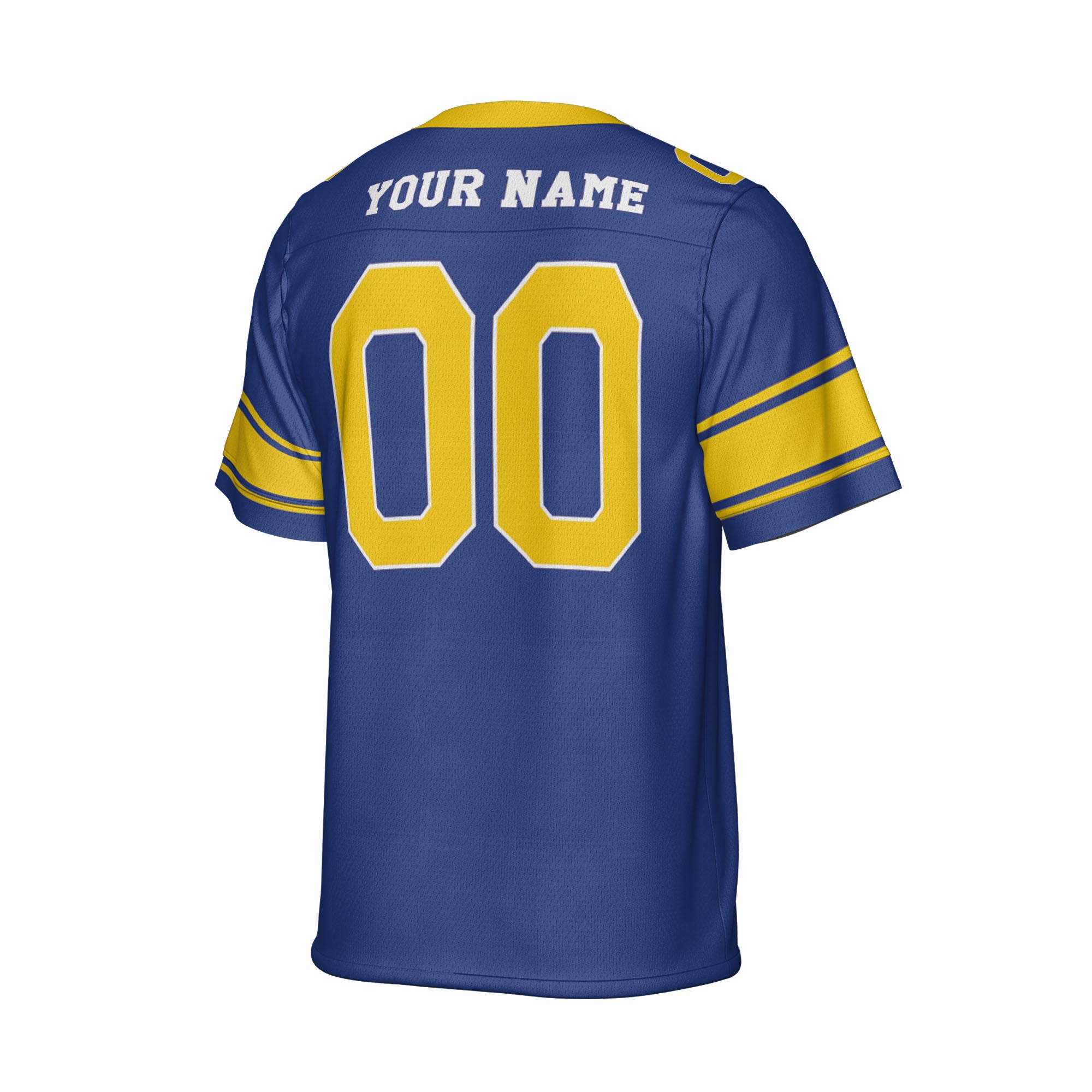 Custom-Famous-Team-Super-Star-Ram-Sport-All-Blue-Football-Jersey--I3
