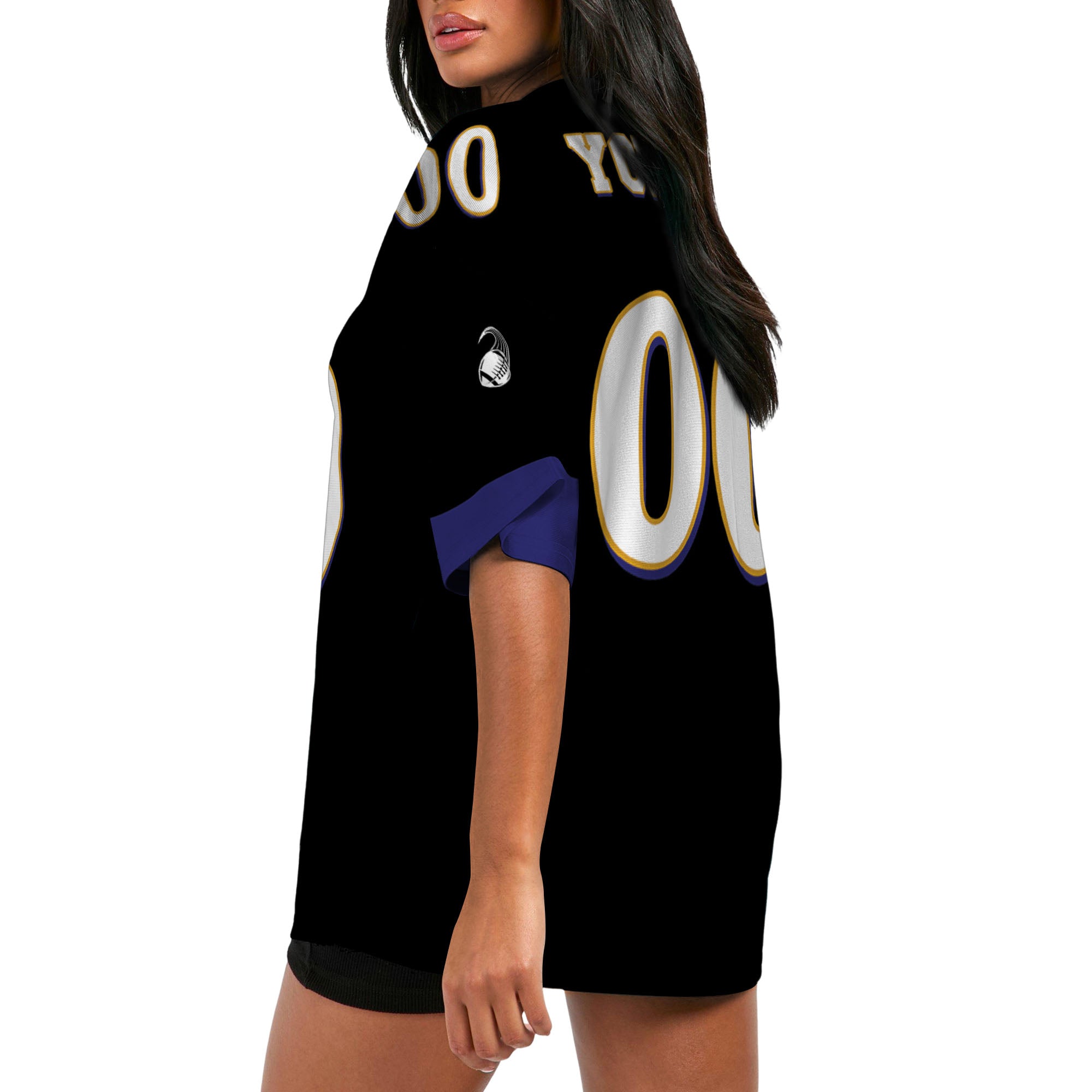 Custom-Famous-Team-Super-Star-Ravens-Sport-Black-Football-Jersey--I3
