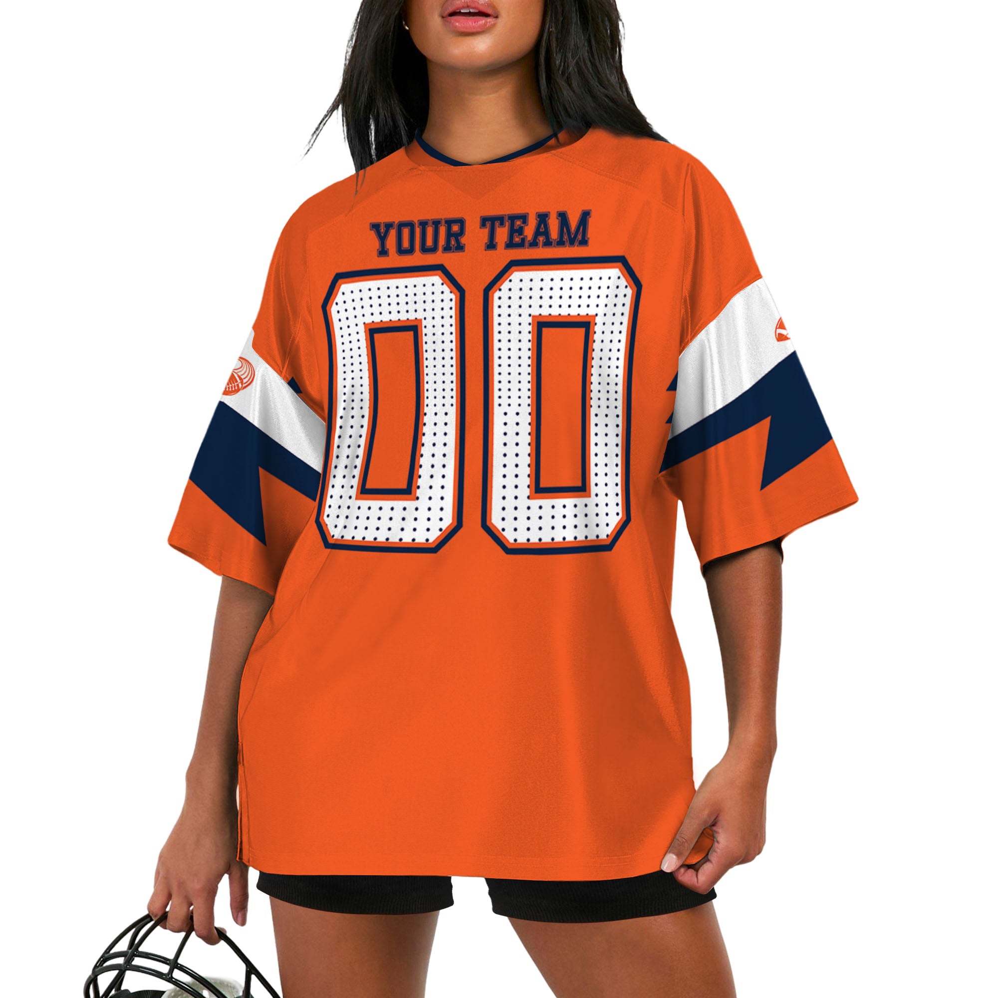 Custom-Famous-Team-Super-Star-Stallion-Sport-Orange-Football-Jersey-I3