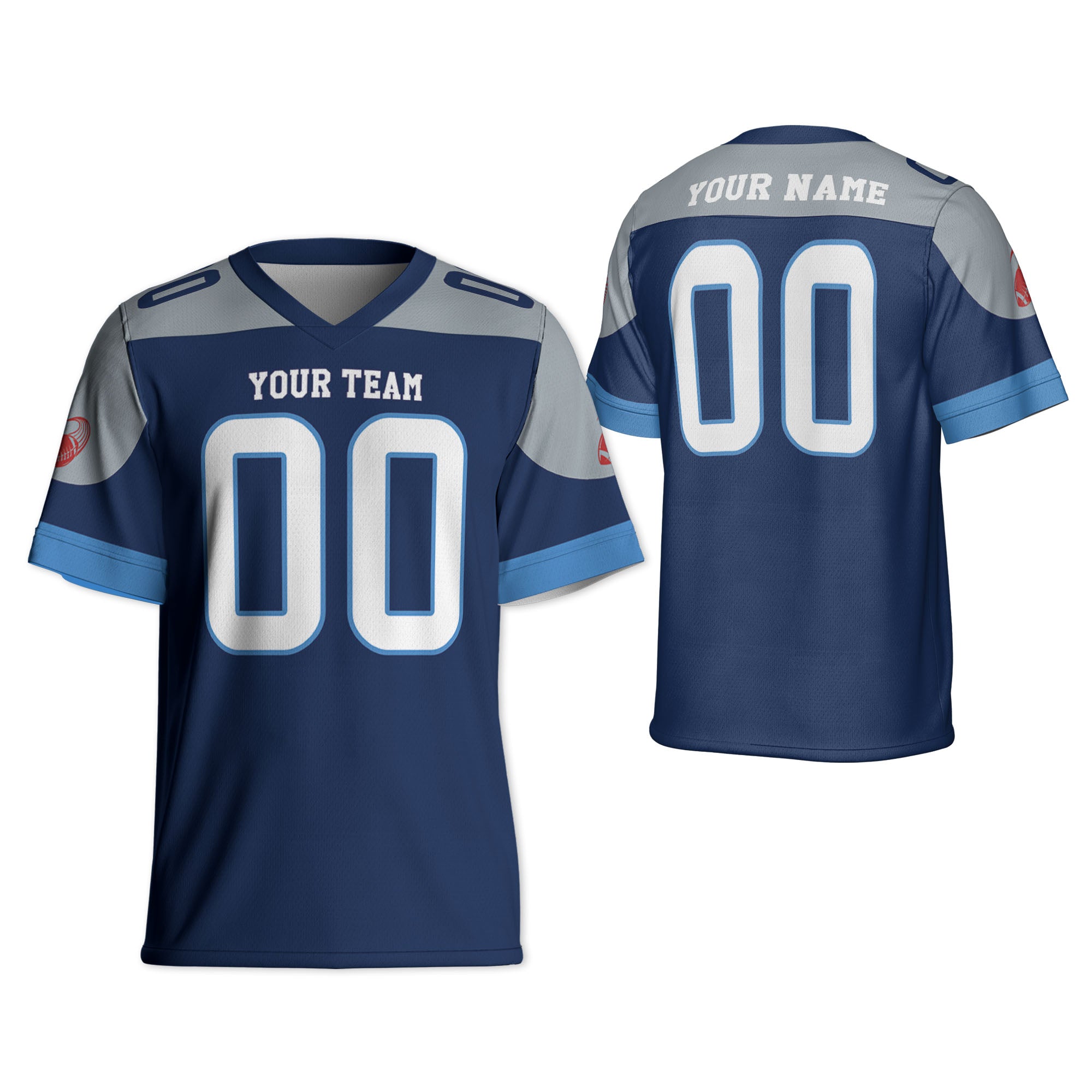 Custom-Famous-Team-Super-Star-Titans-Blue-Football-Jersey--I3