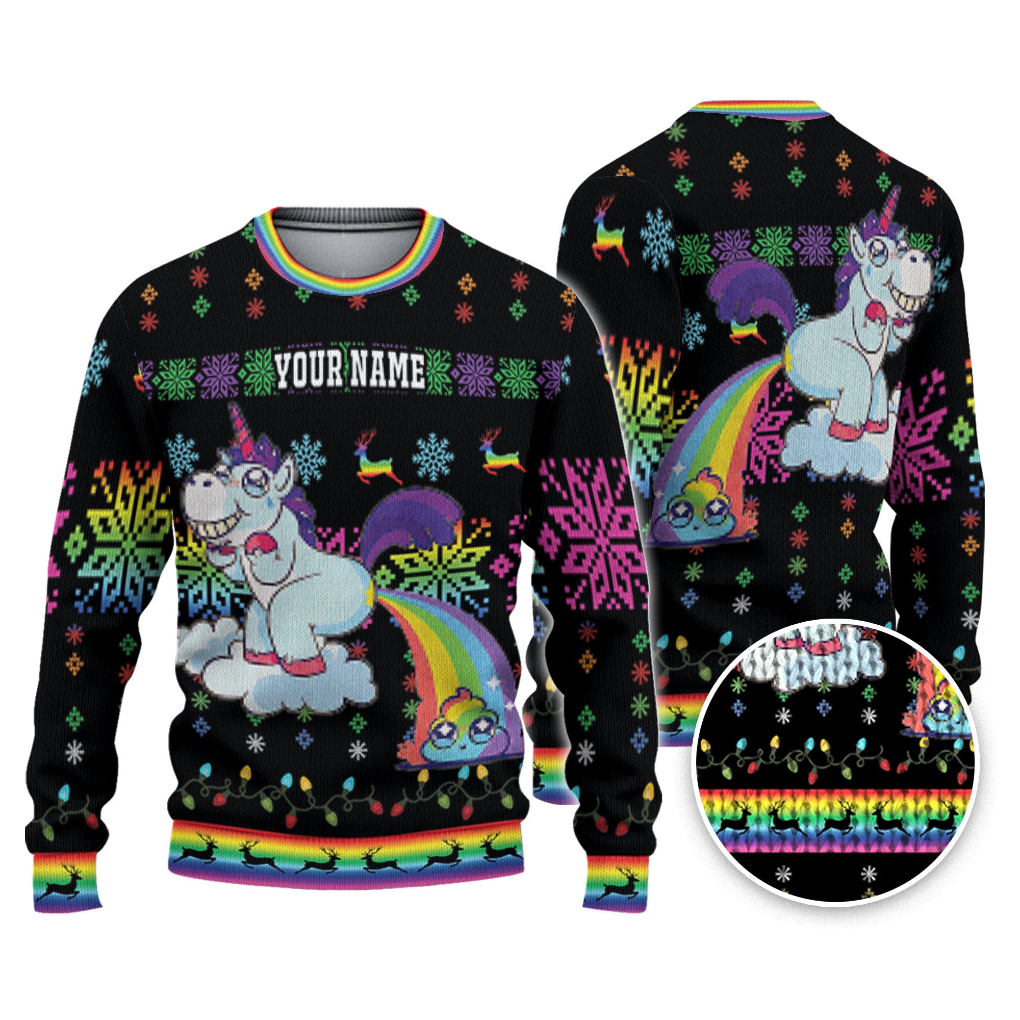 Unicorn holiday sweater cheap