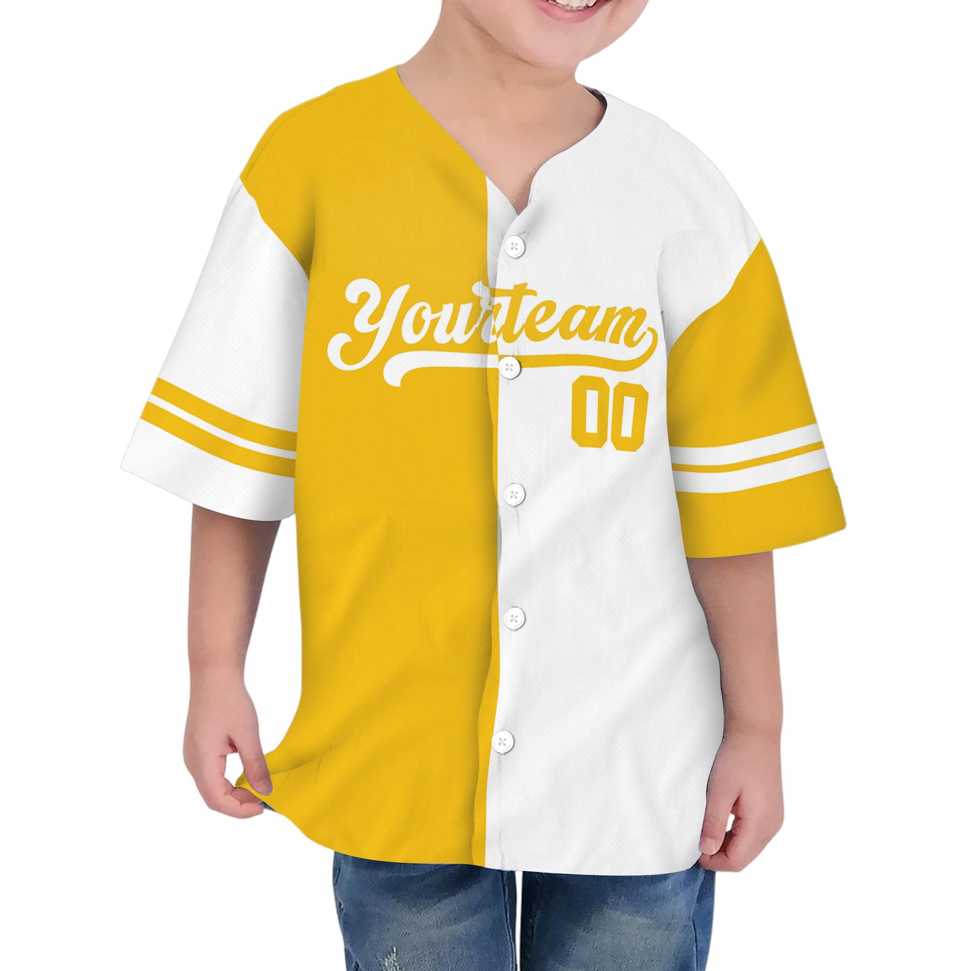 custom-half-and-half-colorful-team-yellow-kid-baseball-jersey-pa17-3212
