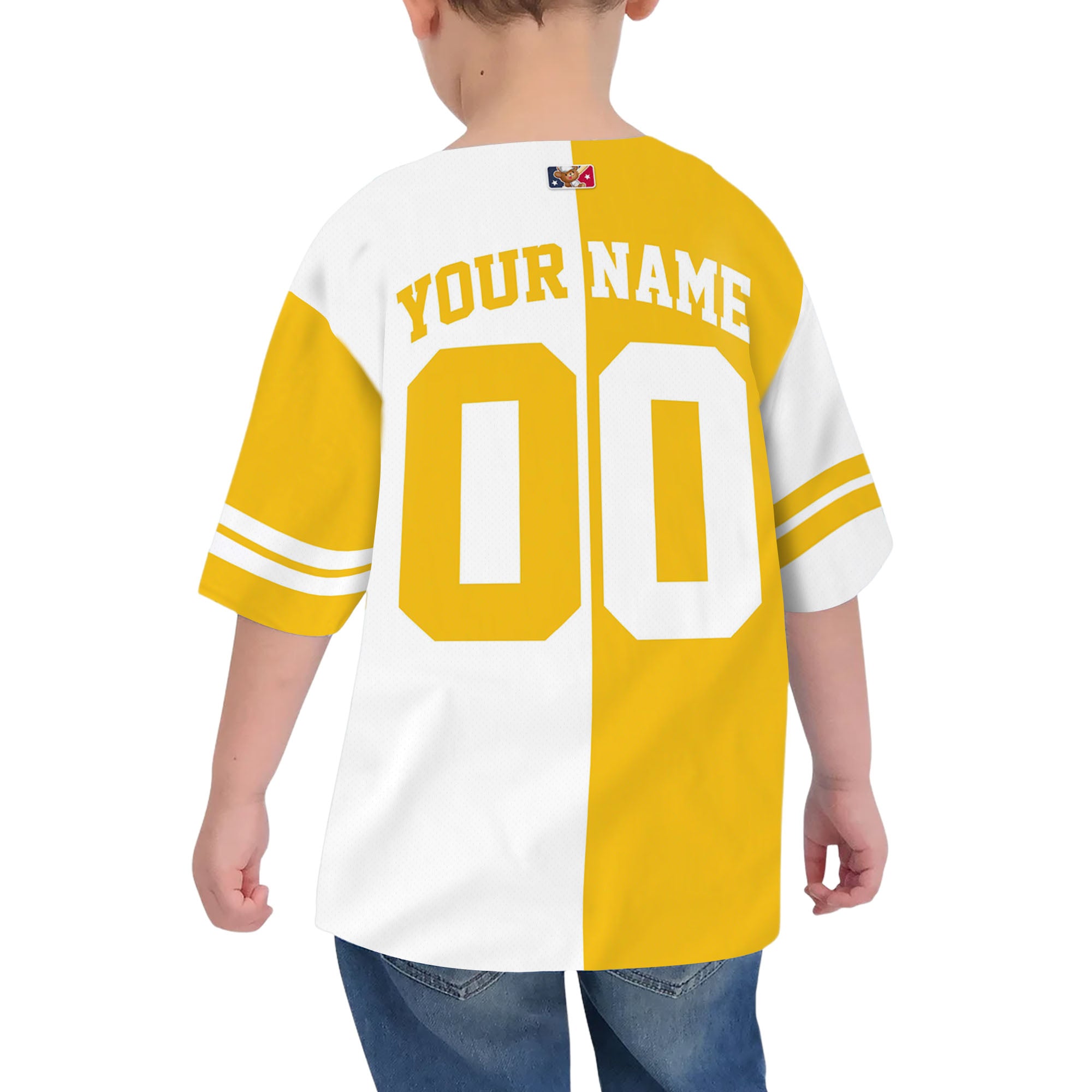 custom-half-and-half-colorful-team-yellow-kid-baseball-jersey-pa17-3212
