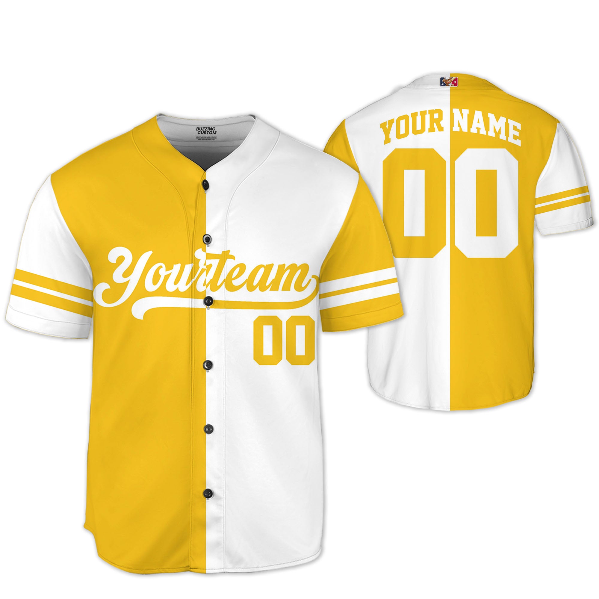 custom-half-and-half-colorful-team-yellow-kid-baseball-jersey-pa17-3212