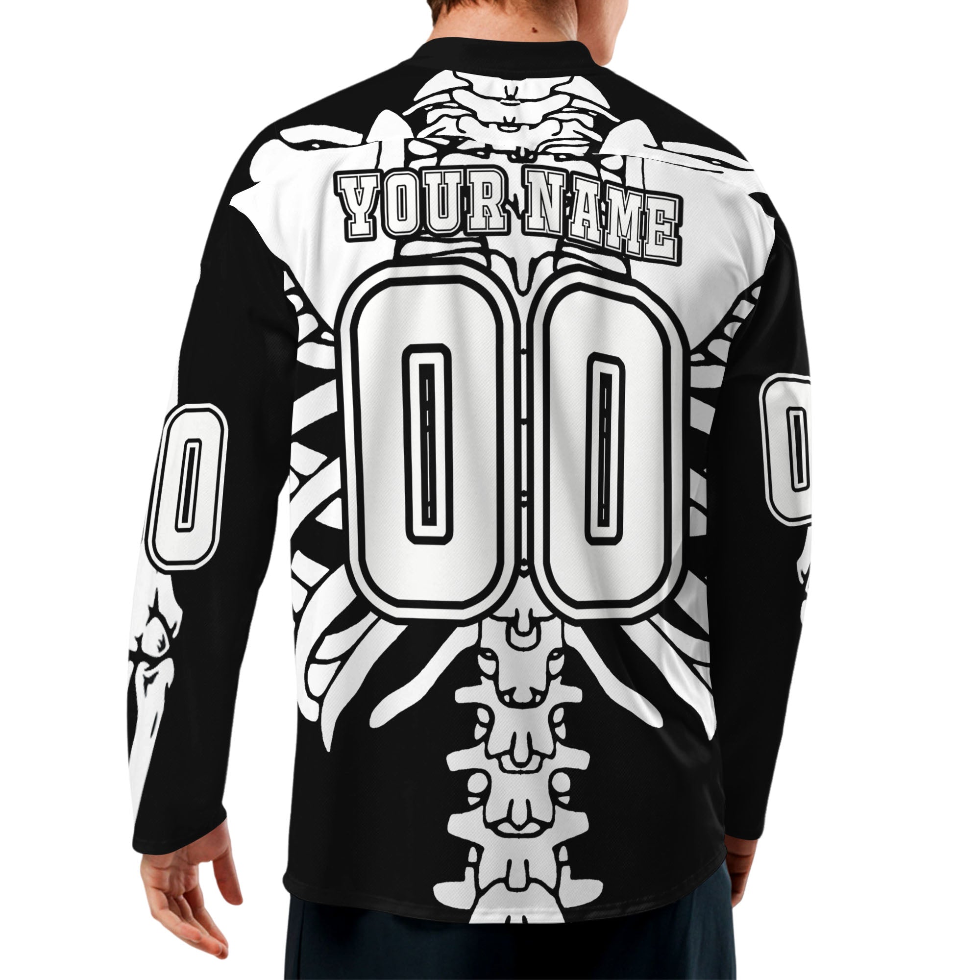 Custom Halloween Hockey Team Skeleton Cosplay I3