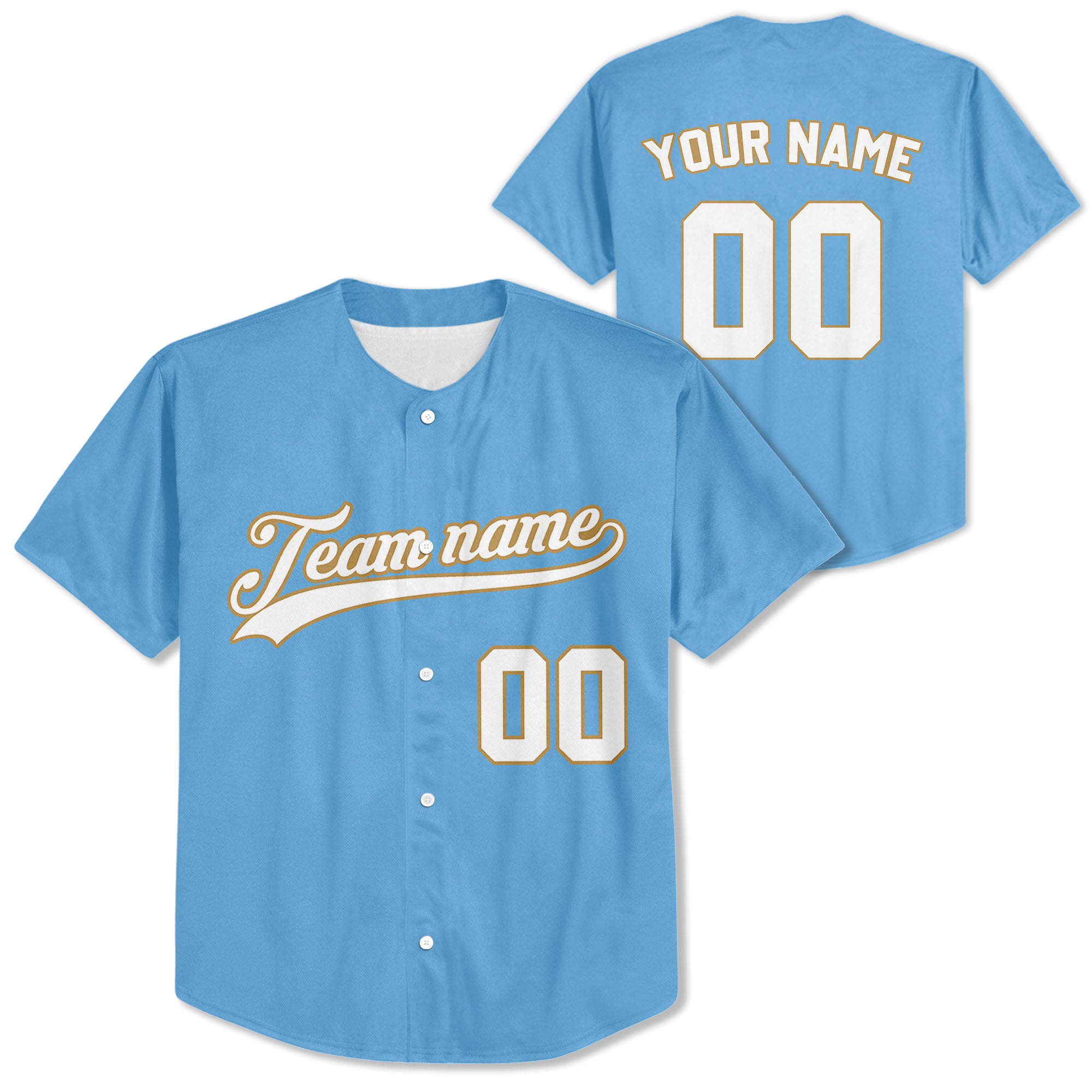 Custom-Light-Blue-White-Baseball-Jersey