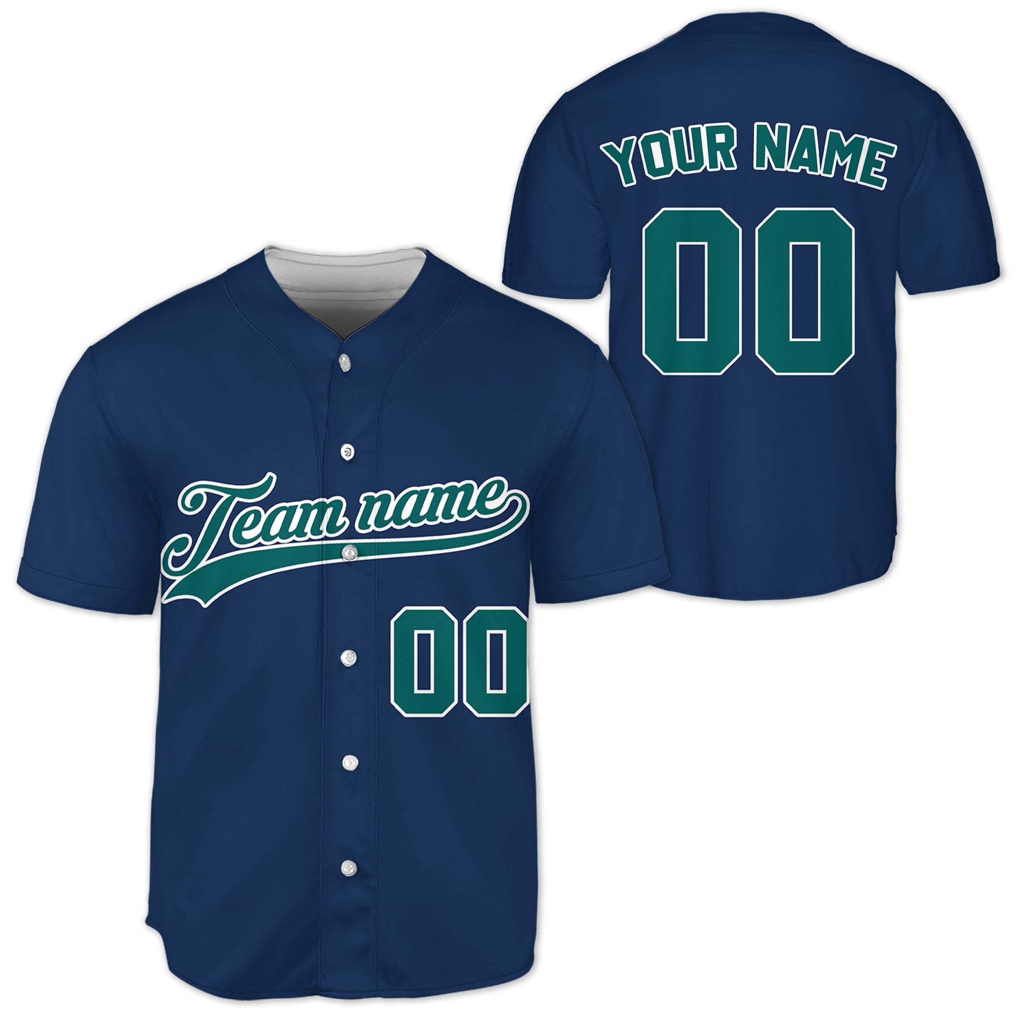 Custom-Marine-Blue-Baseball-Jersey