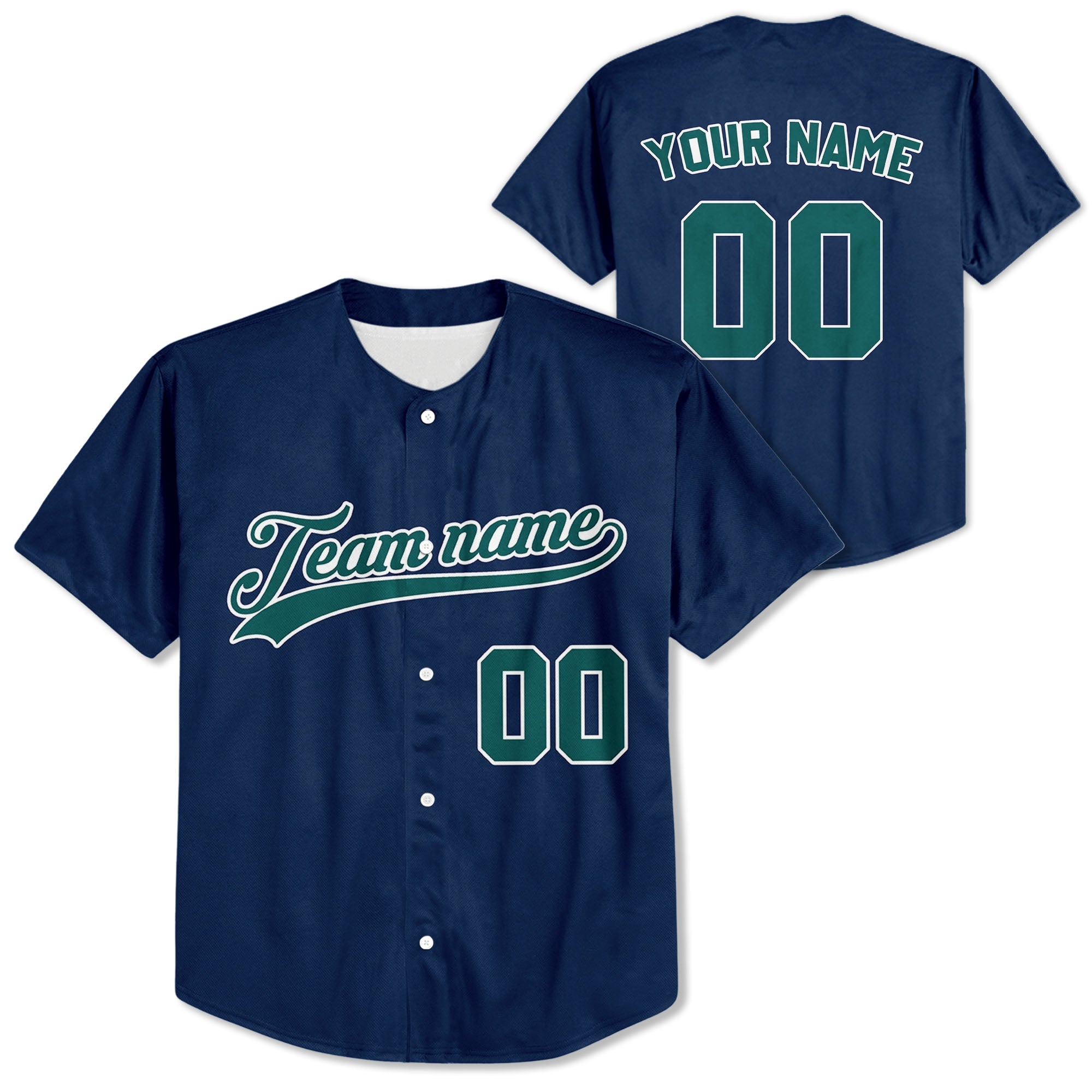 Custom-Marine-Blue-Baseball-Jersey