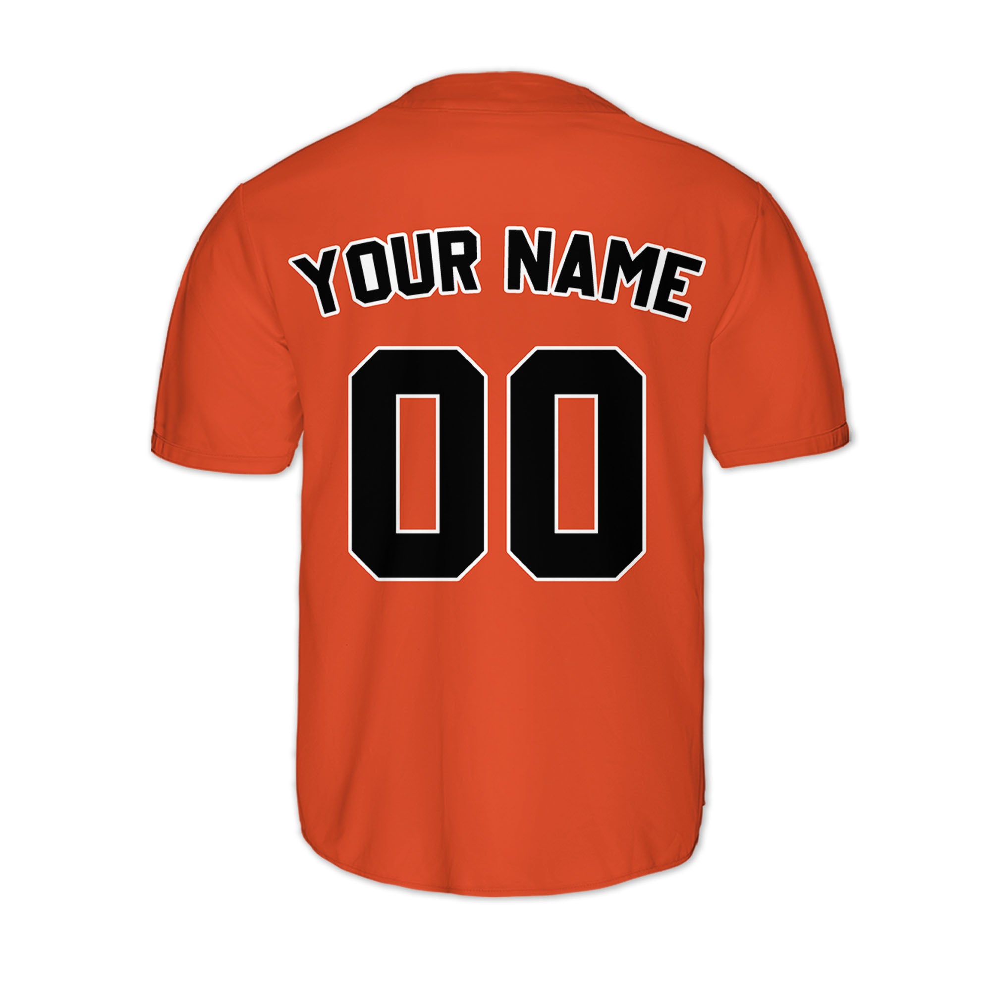 Custom-Orange-Black-Baseball-Jersey
