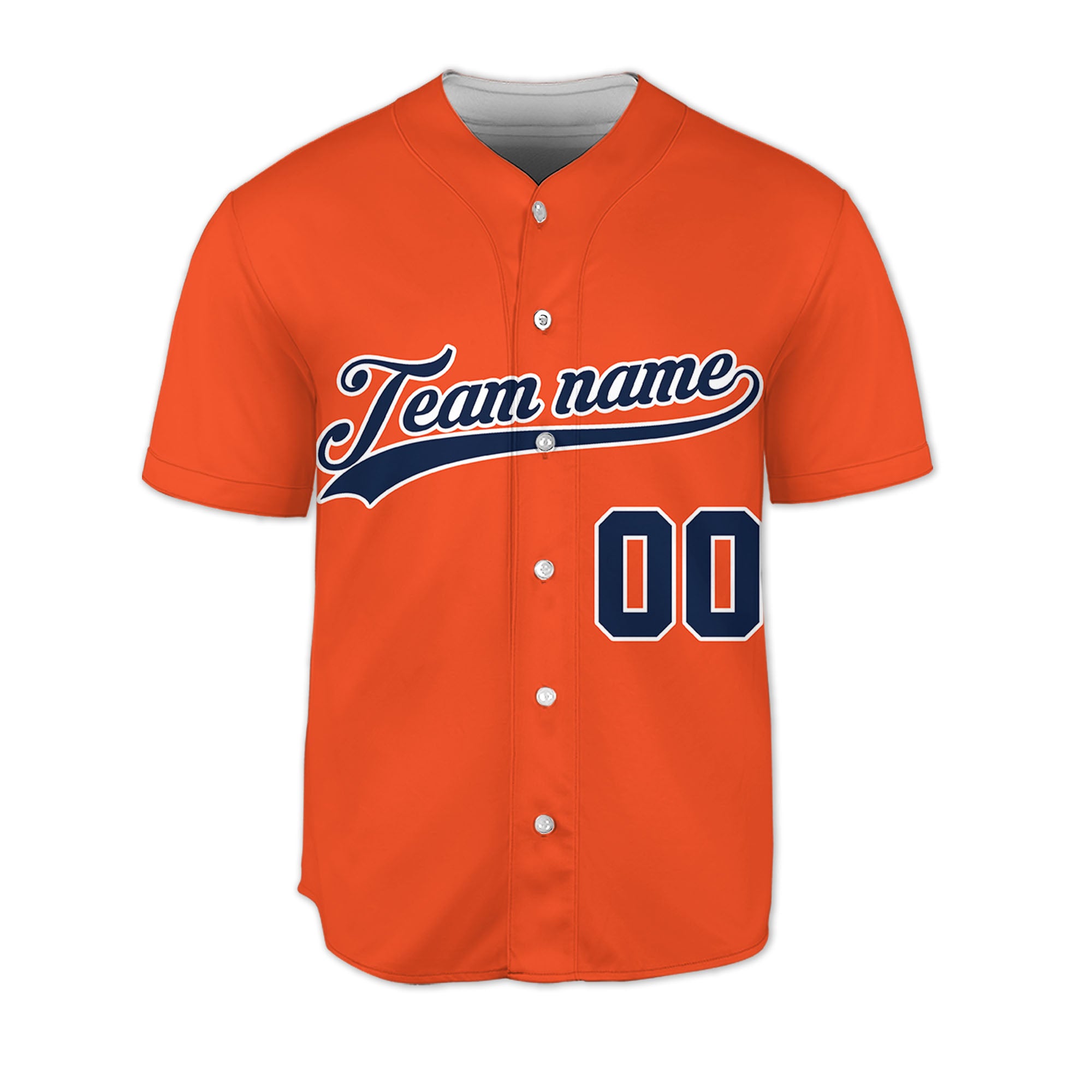 Custom-Orange-Blue-Baseball-Jersey