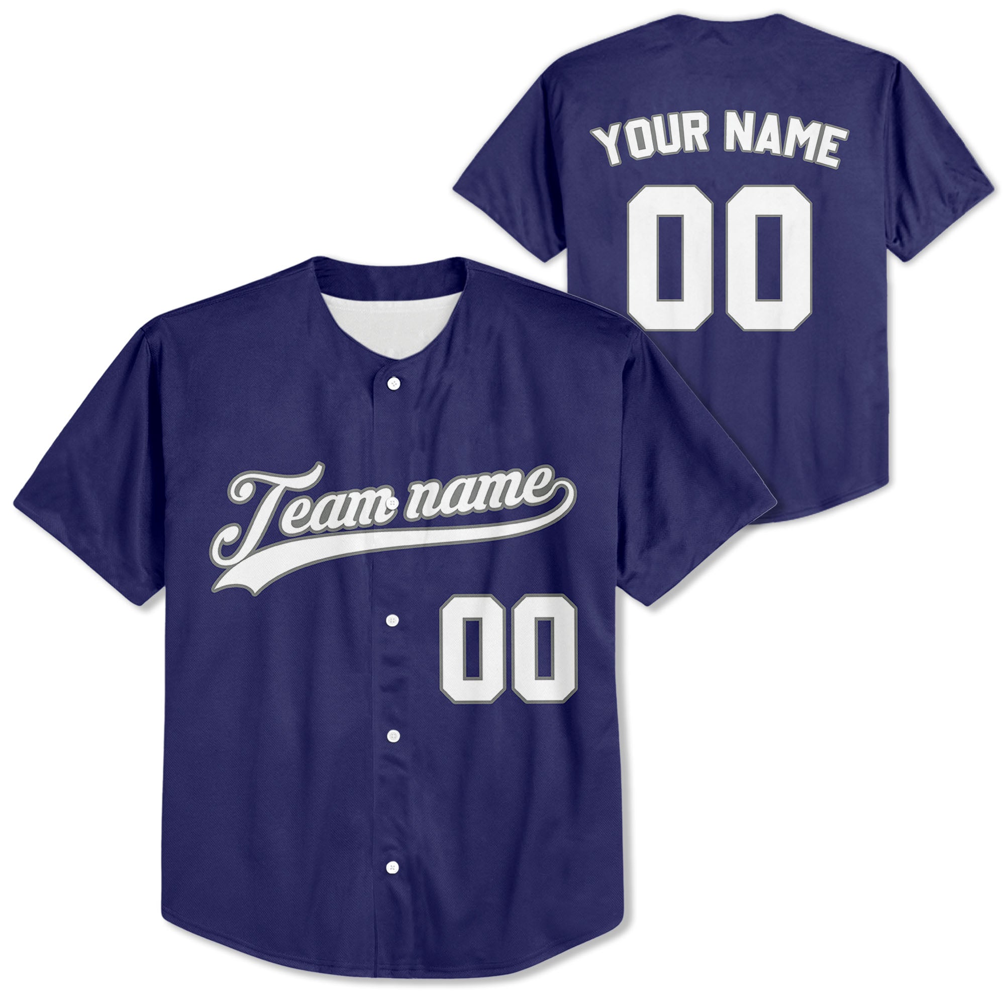 Custom-Purple-White-Baseball-Jersey