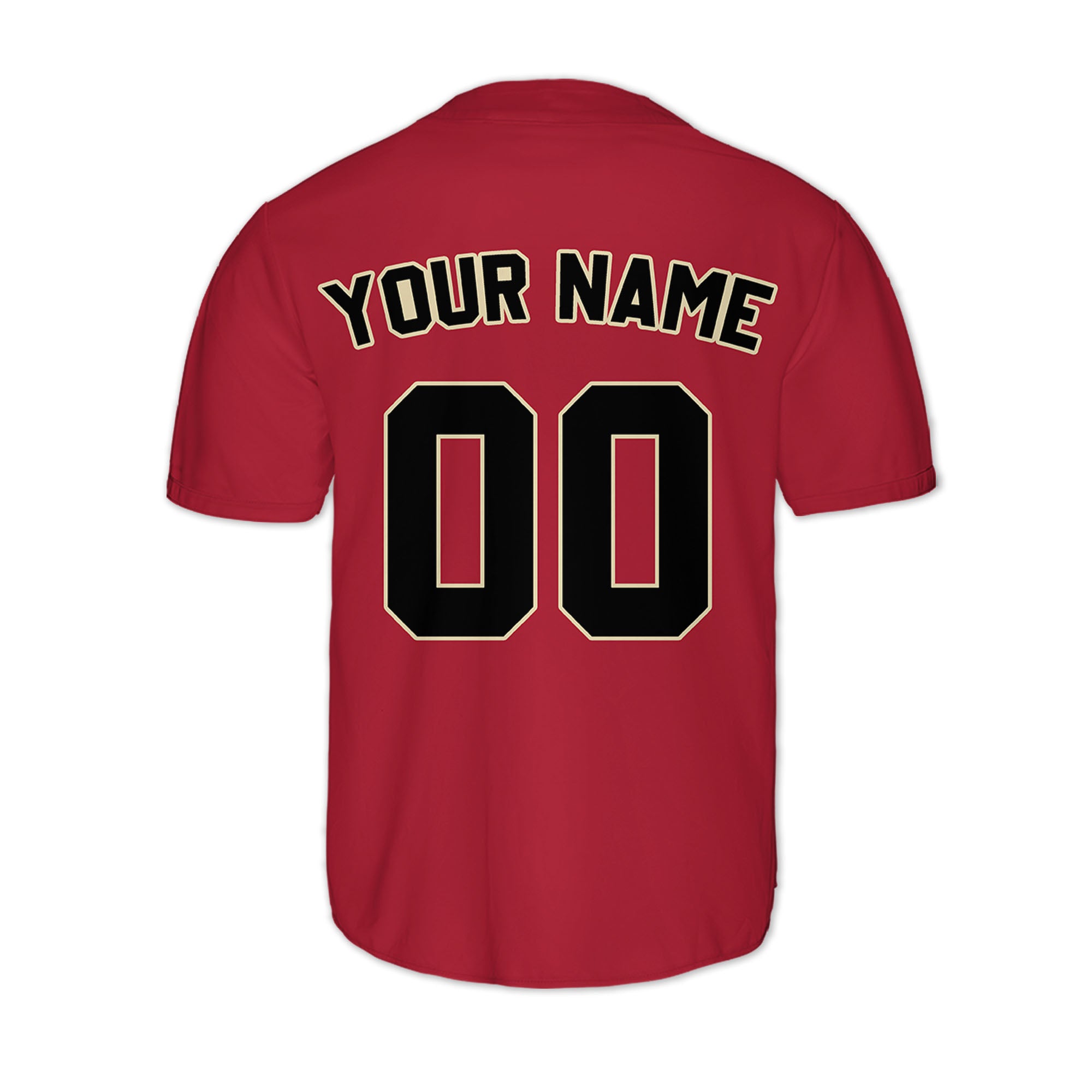 Custom-Red-Black-Baseball-Jersey