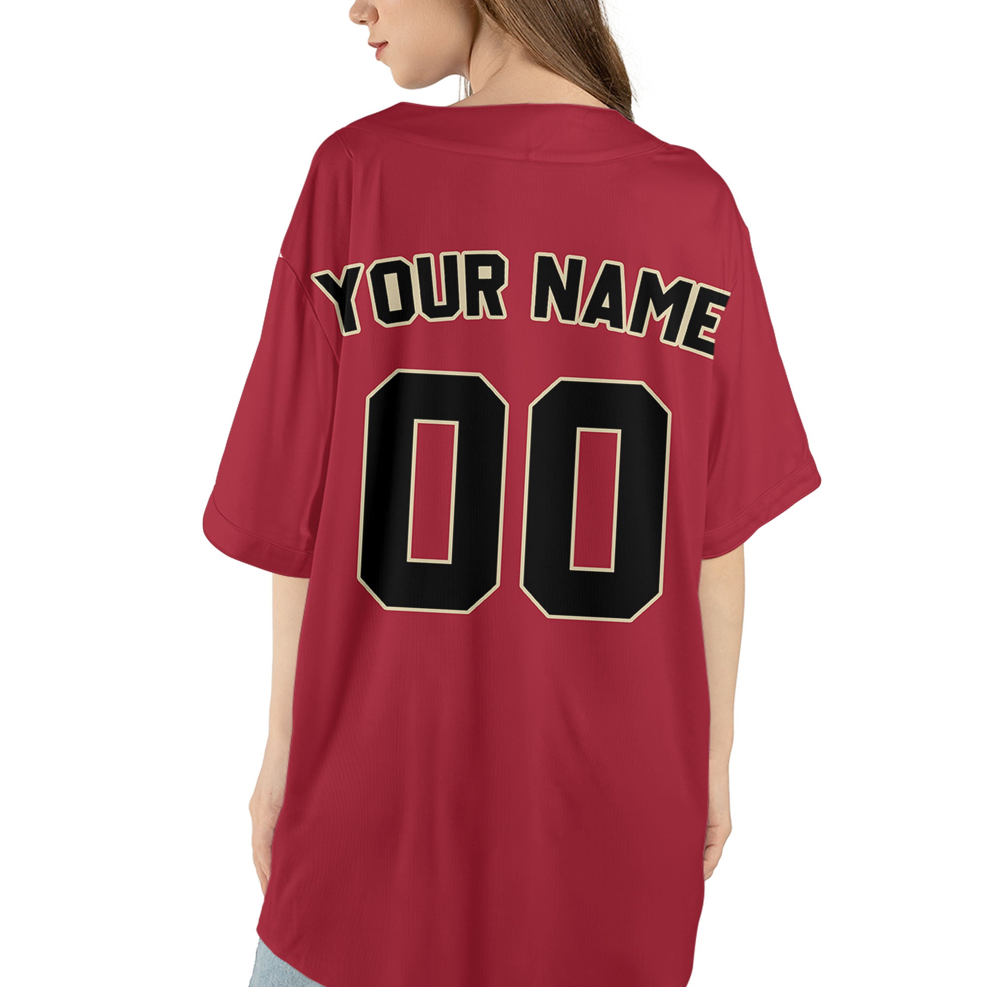 Custom-Red-Black-Baseball-Jersey