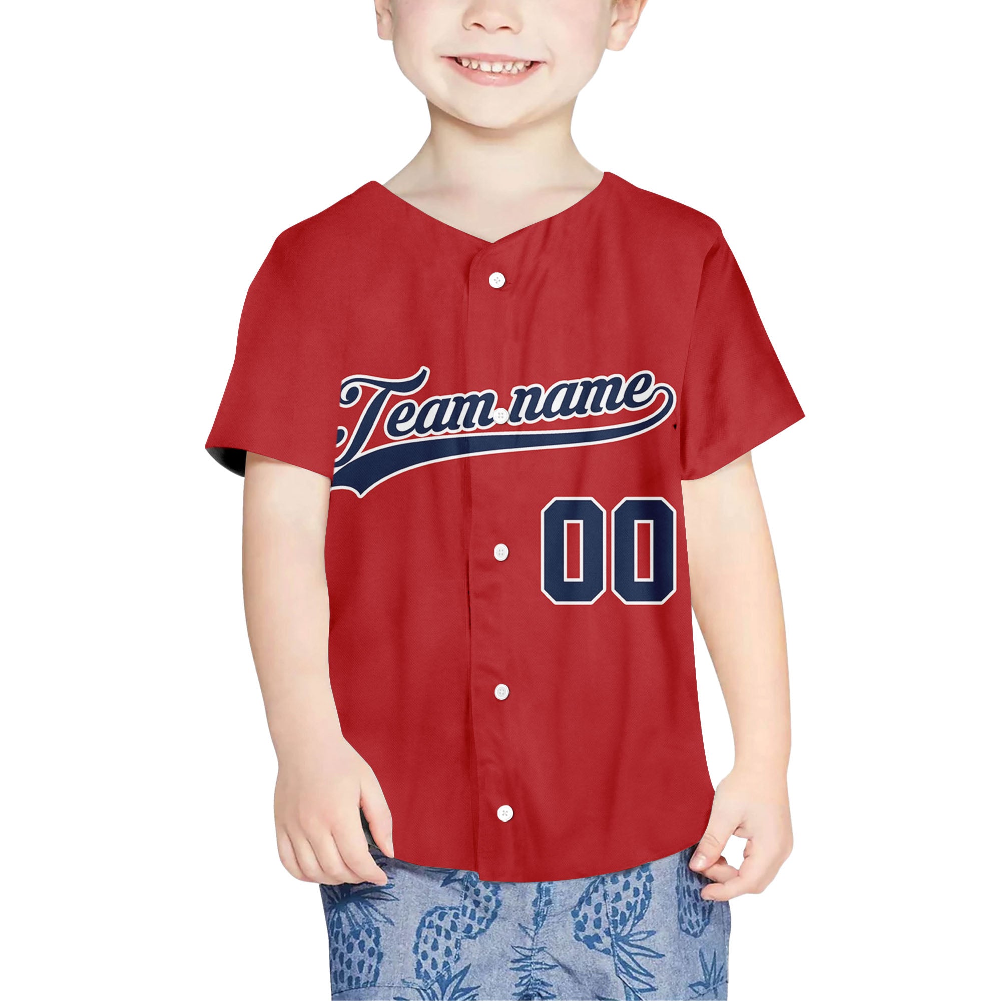 Custom-Red-Blue-Baseball-Jersey
