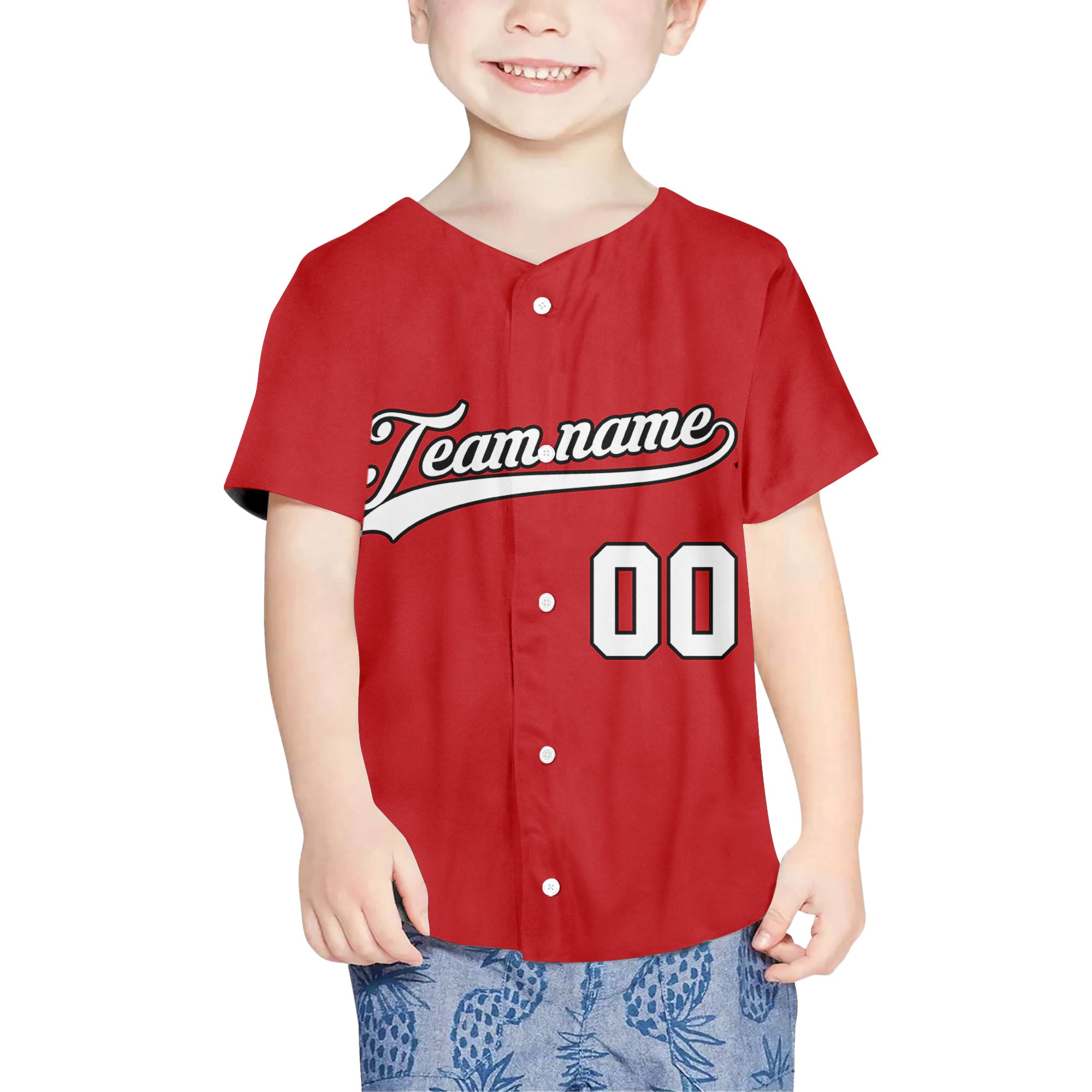 Custom-Red-White-Baseball-Jersey