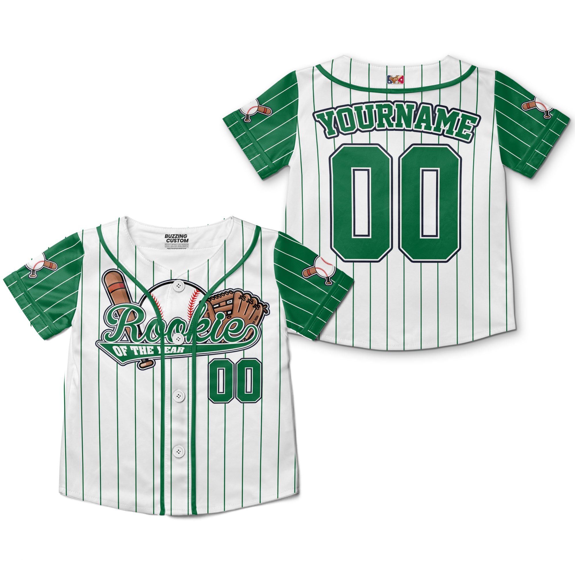 custom-rookie-of-the-year-awesome-pinstripe-simple-green-baseball-jersey-3173