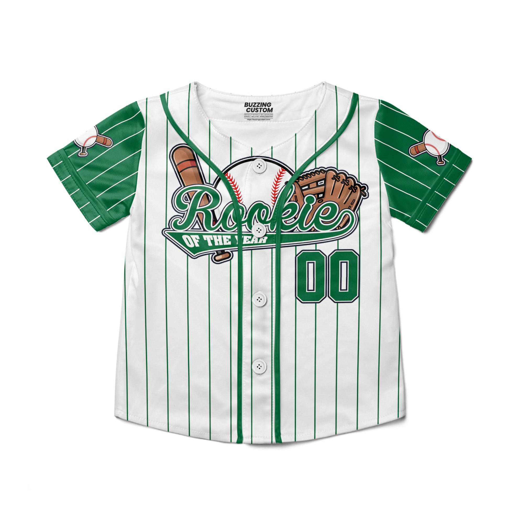 custom-rookie-of-the-year-awesome-pinstripe-simple-green-baseball-jersey-3173