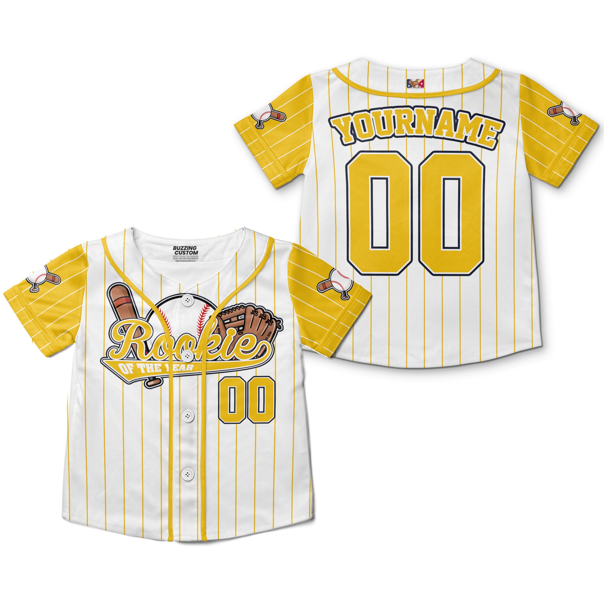 custom-rookie-of-the-year-awesome-pinstripe-simple-yellow-baseball-jersey-4627
