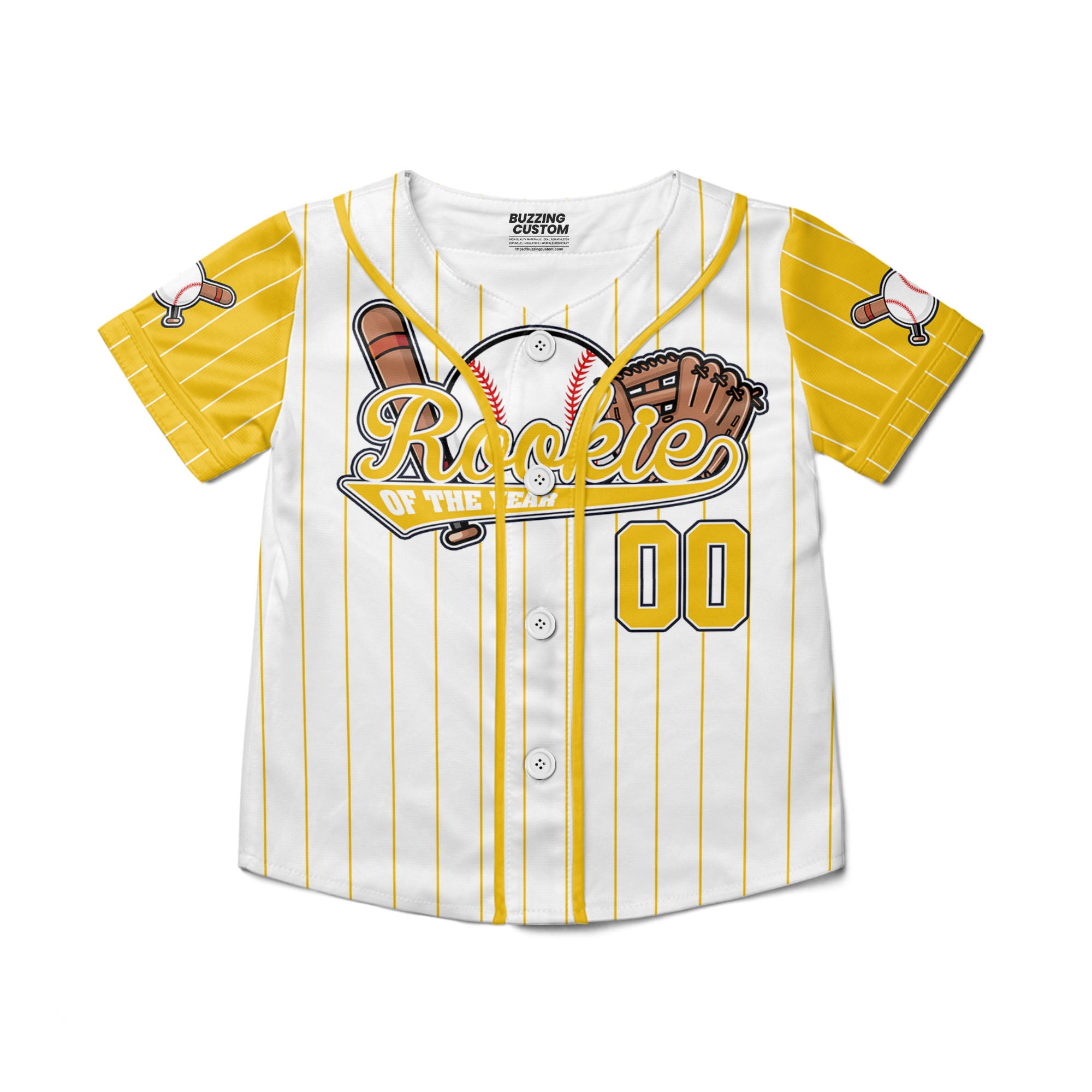 custom-rookie-of-the-year-awesome-pinstripe-simple-yellow-baseball-jersey-4627