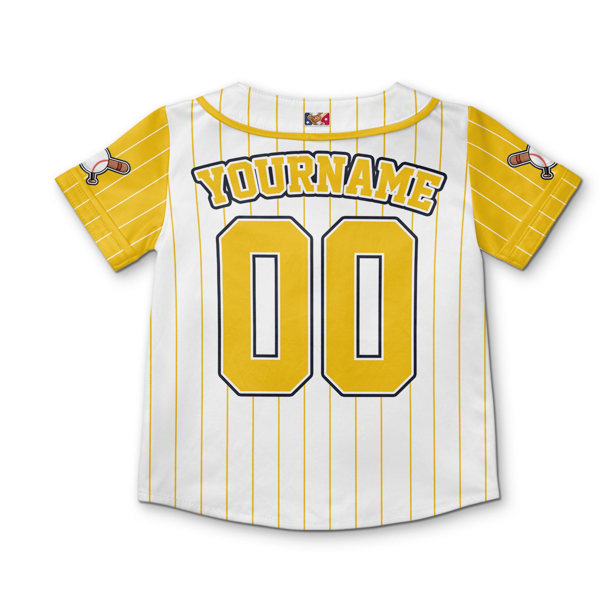 custom-rookie-of-the-year-awesome-pinstripe-simple-yellow-baseball-jersey-4627