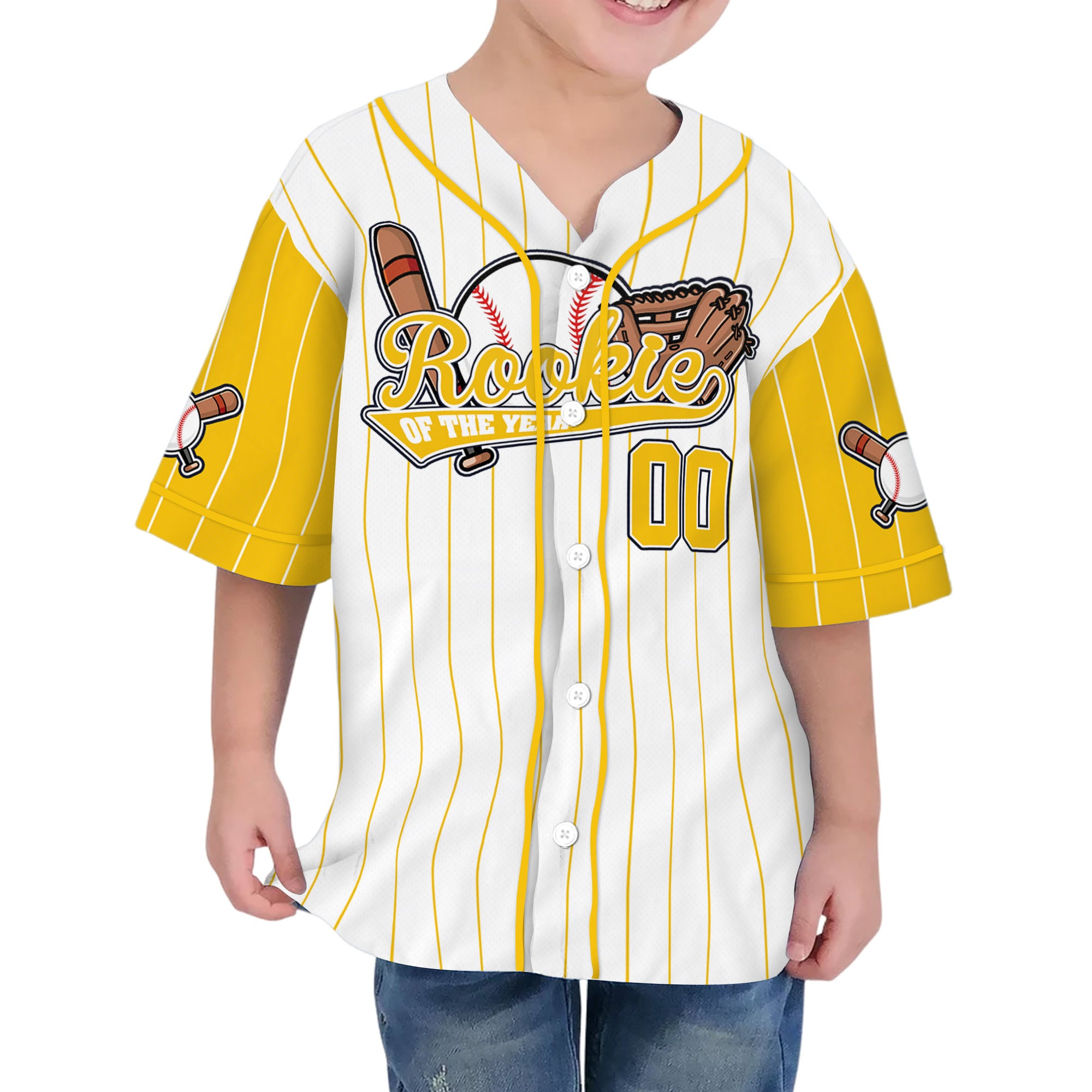 custom-rookie-of-the-year-awesome-pinstripe-simple-yellow-baseball-jersey-4627