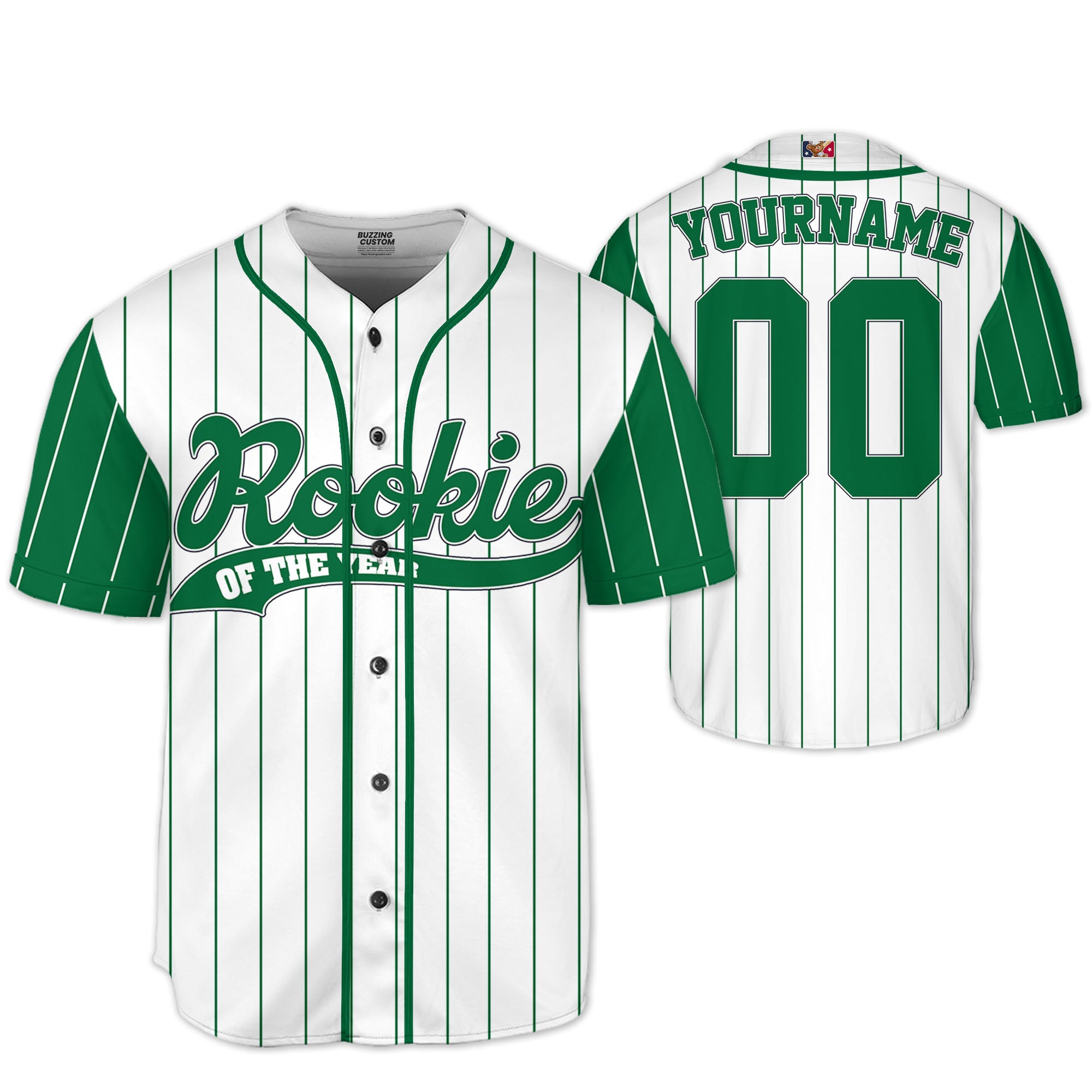Custom Rookie of the Year Birthday Pinstripe Simple Red Kid Baseball Jersey