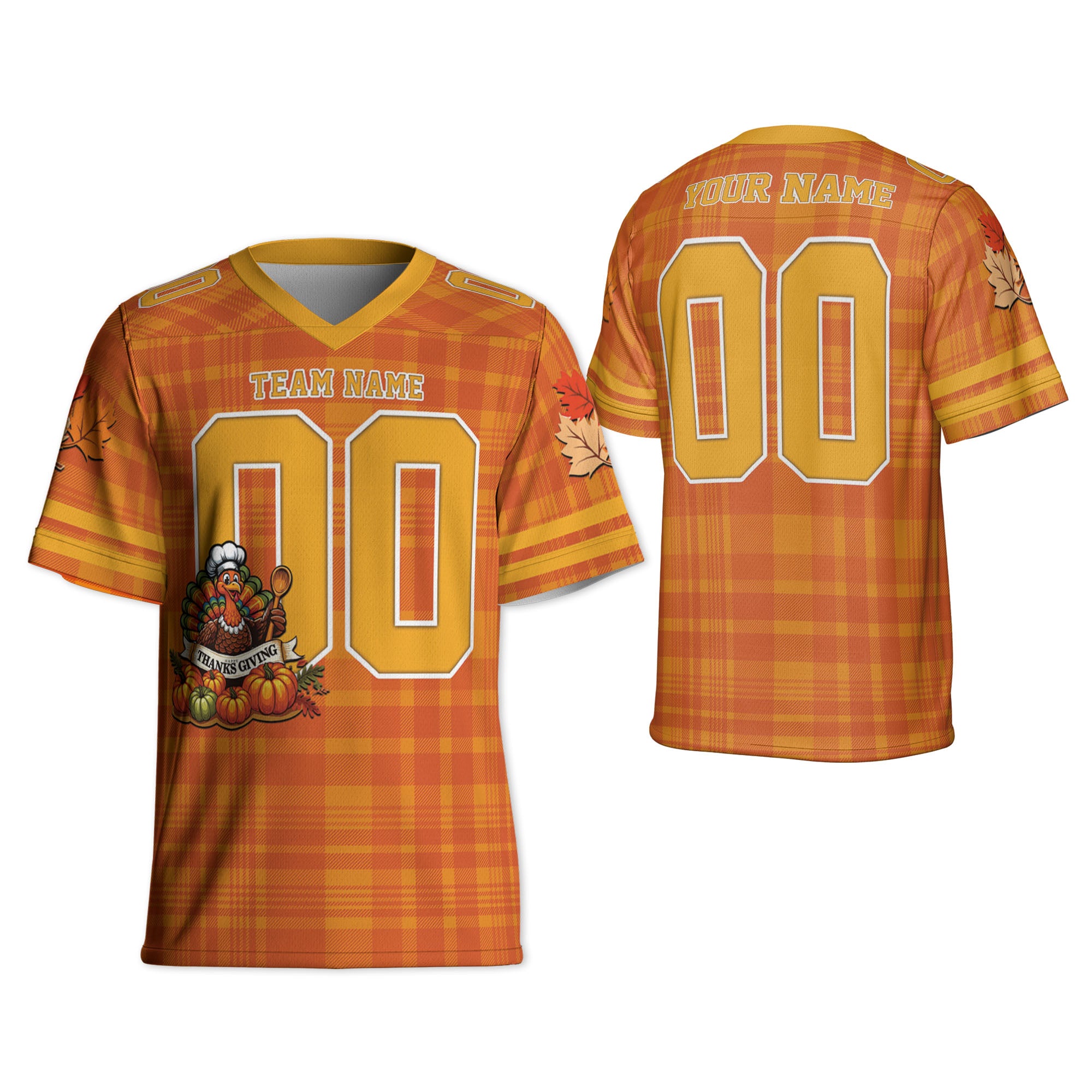 custom-thanksgiving-turkey-football-jersey-orange-tka88-7705