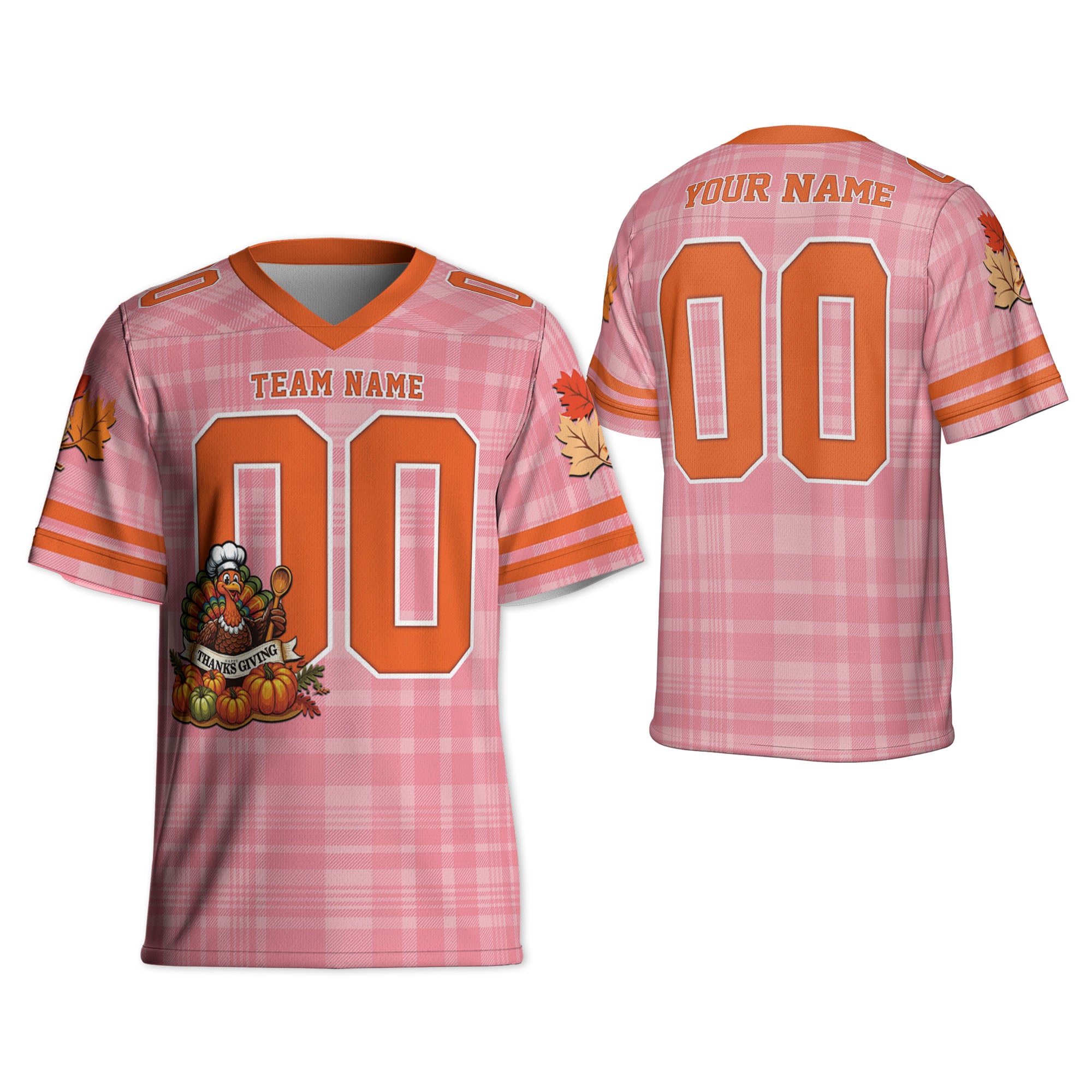 custom-thanksgiving-turkey-football-jersey-pink-tka88-1577