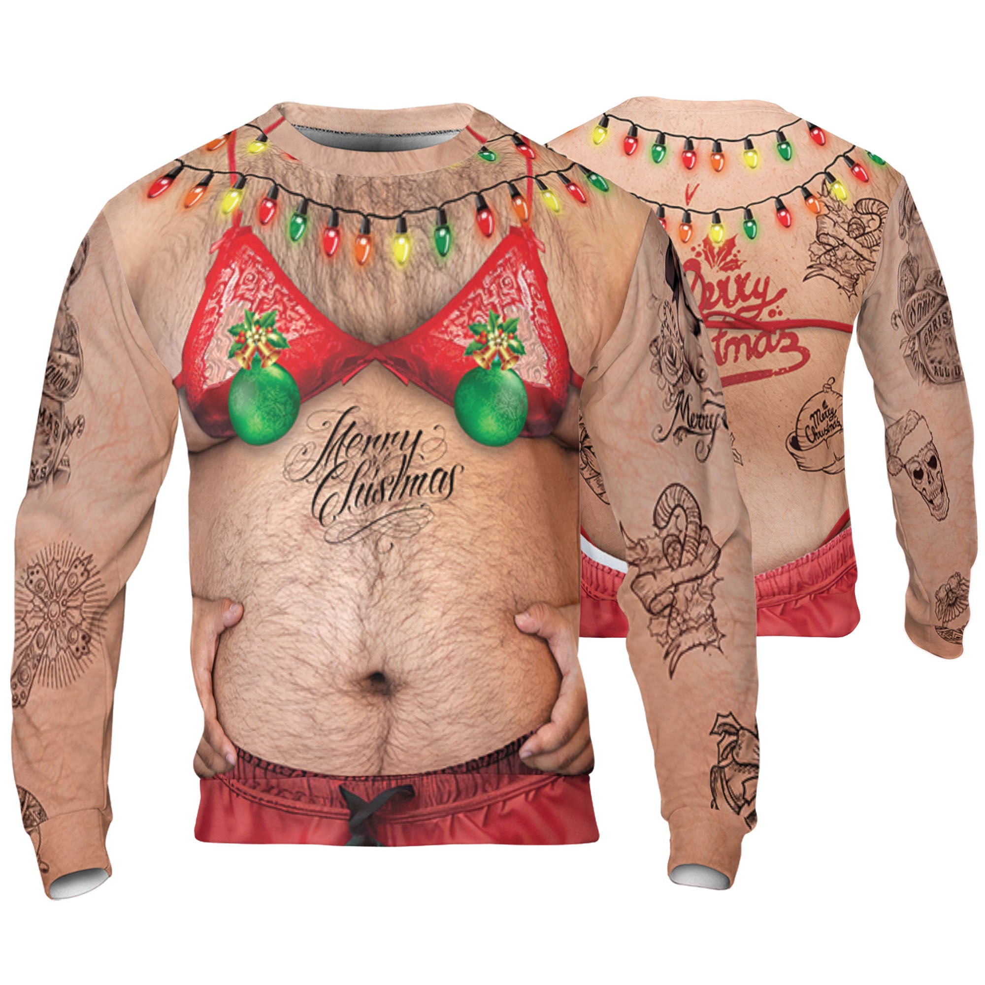 Custom Ugly Hairy Fat Man Funny Shirt Cosplay TKA34