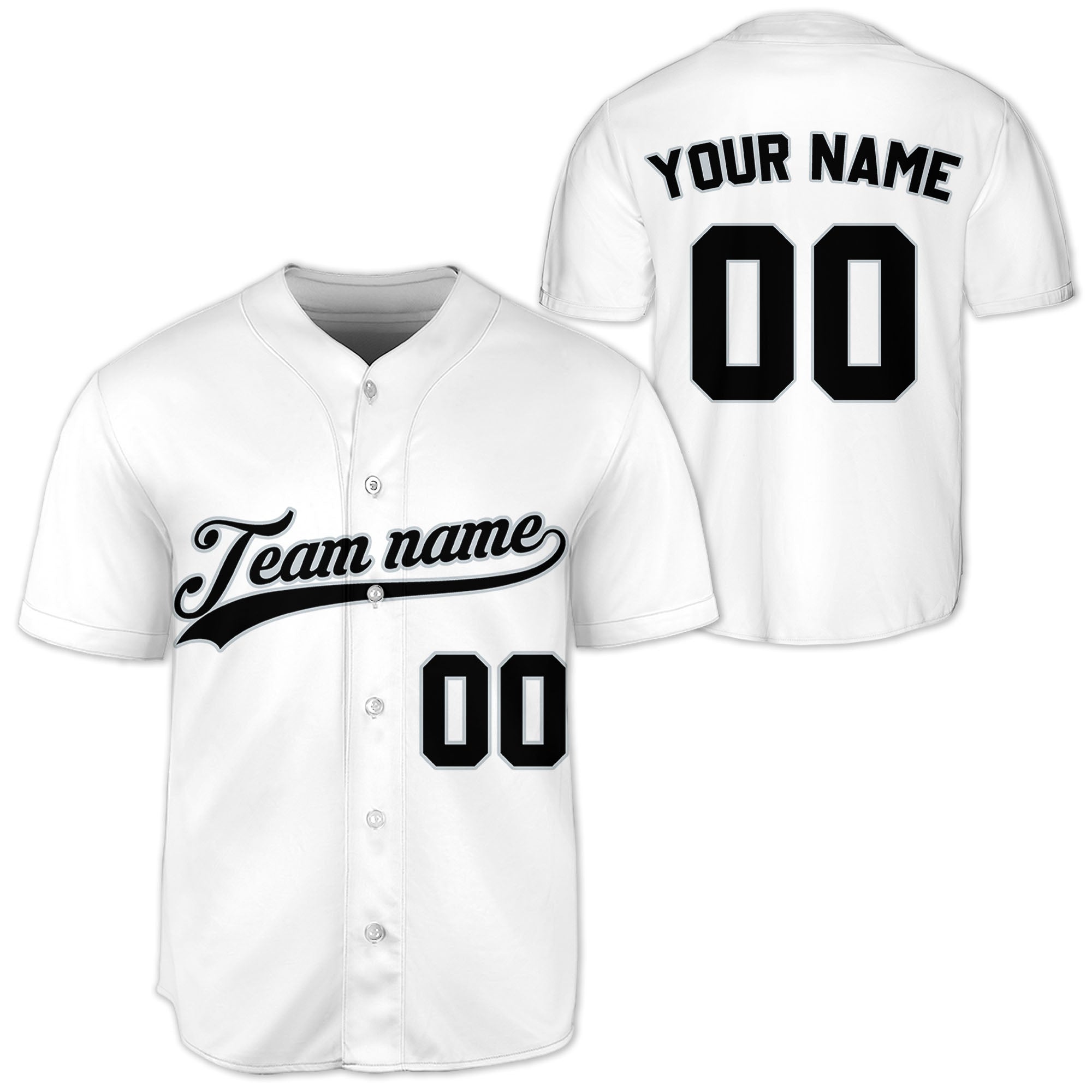 Custom-White-Black-Baseball-Jersey