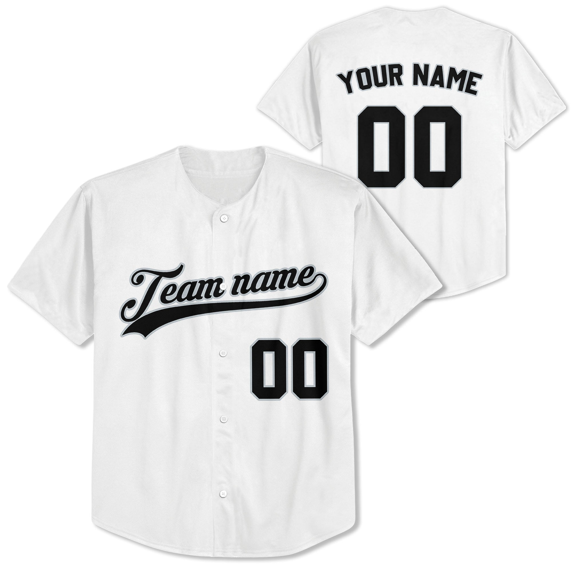 Custom-White-Black-Baseball-Jersey
