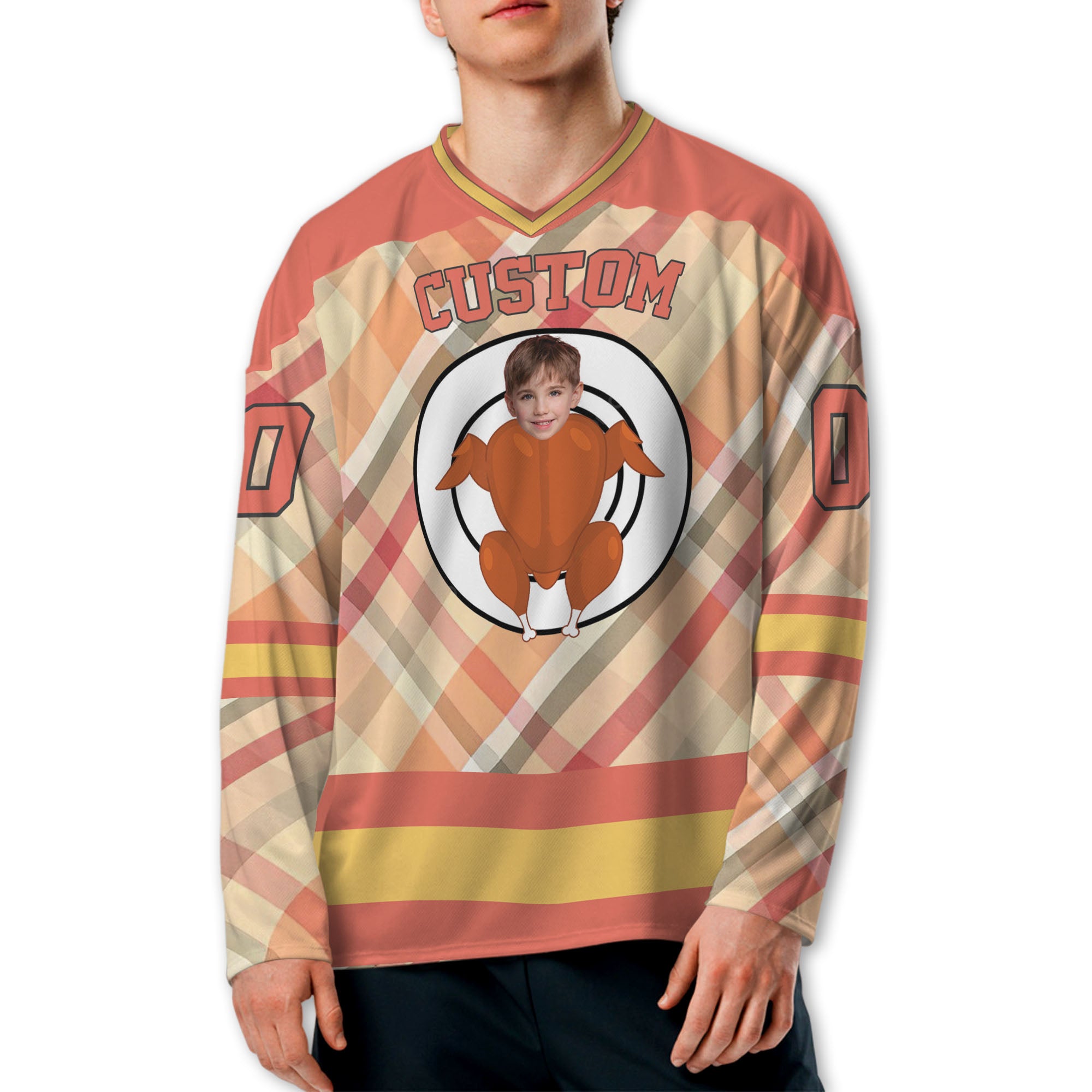 customized-funny-chichken-hockey-jersey-thanksgiving-pattern-pink-vdd36-5617