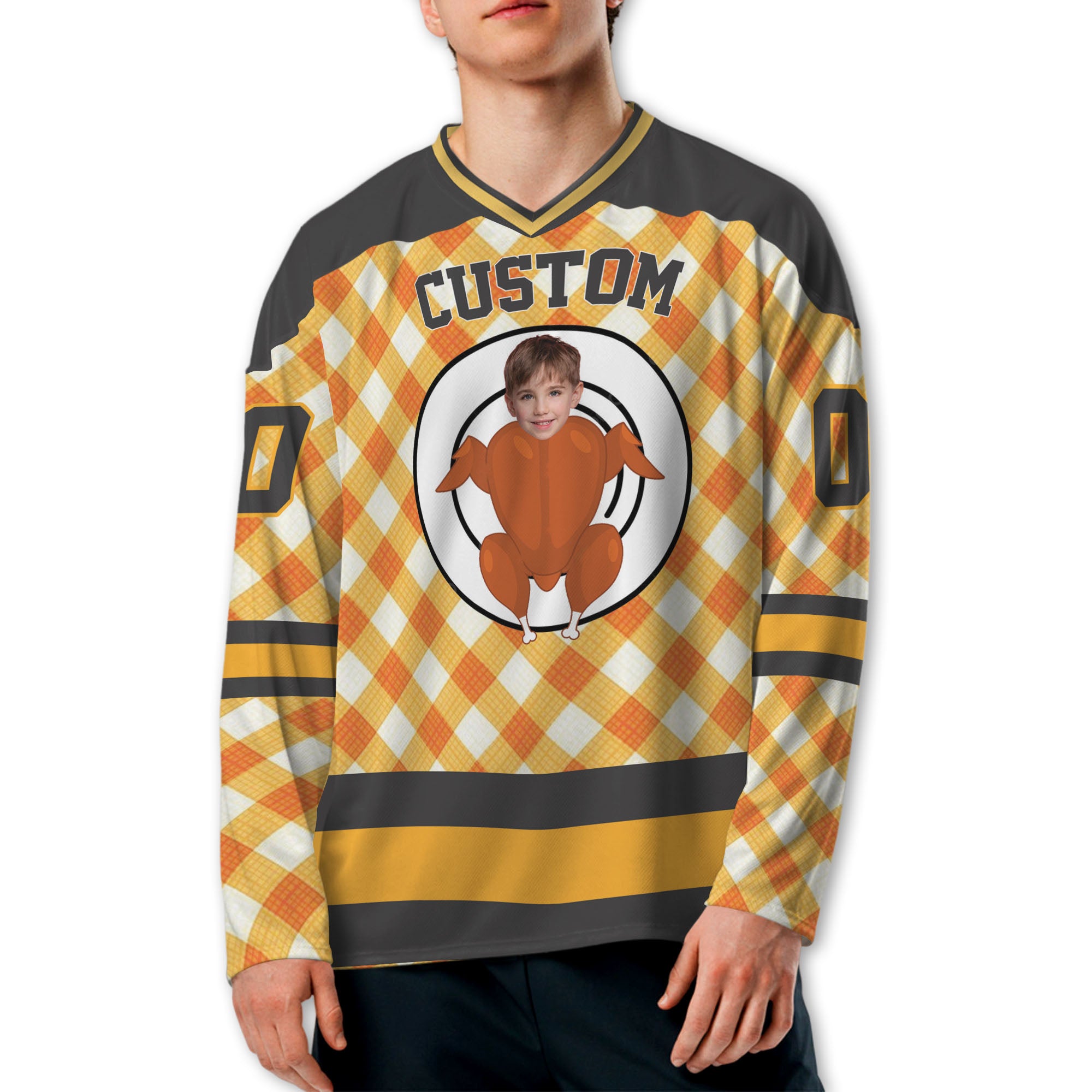 customized-funny-chichken-hockey-jersey-thanksgiving-pattern-yellow-vdd36-1980