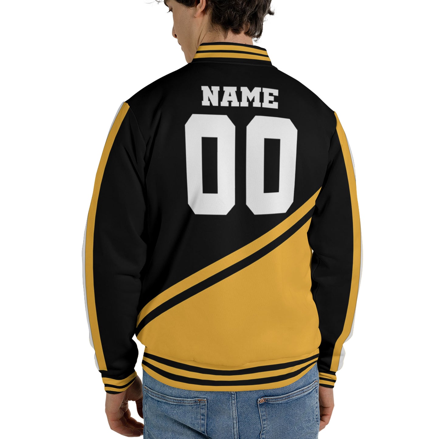 customized-name-and-number-football-varsity-jacket-diagonal-stripes-black-and-yellow-vdd20-8486