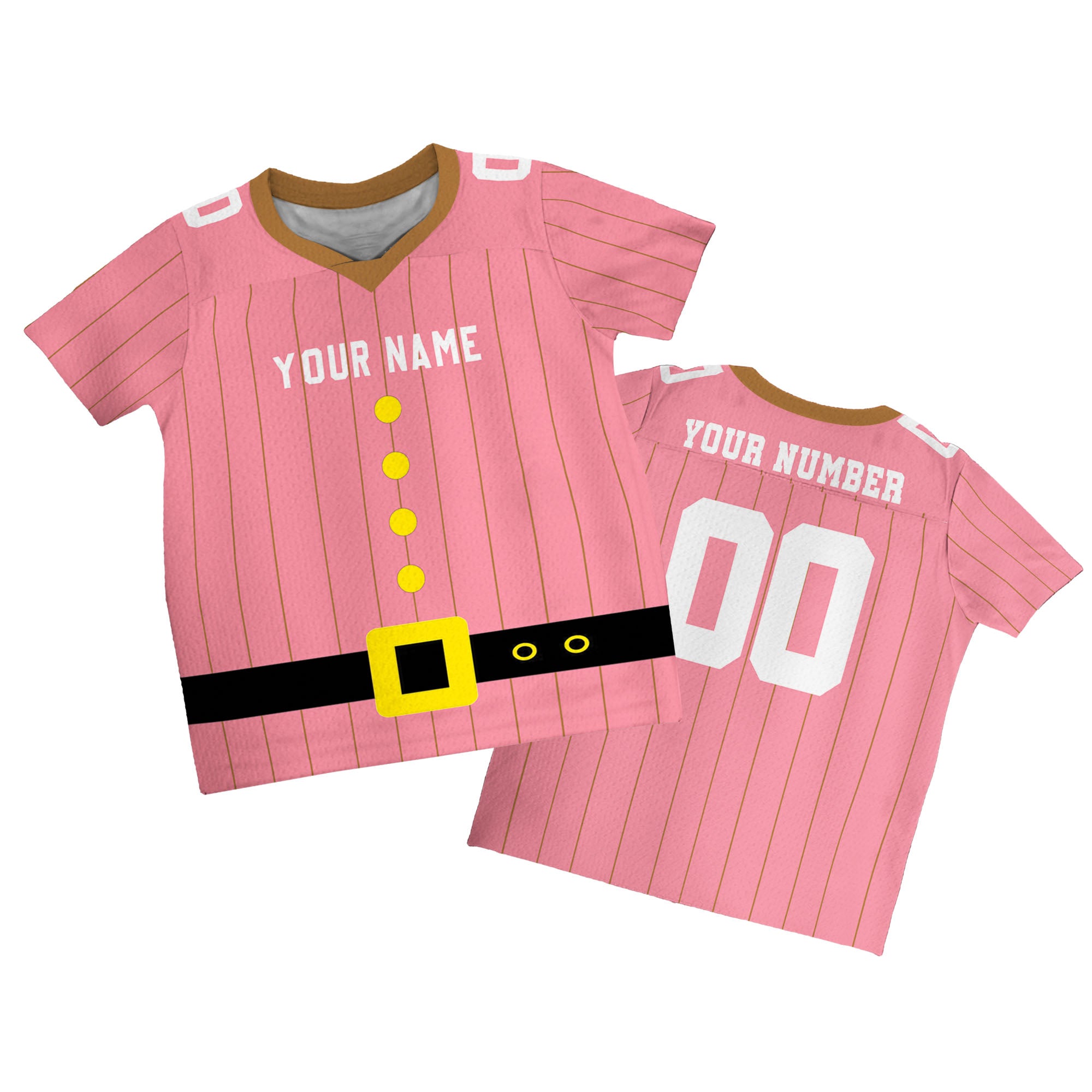 customized-seven-dwarfs-chrismas-pink-stripes-brown-football-jersey-kid-cb01-6368
