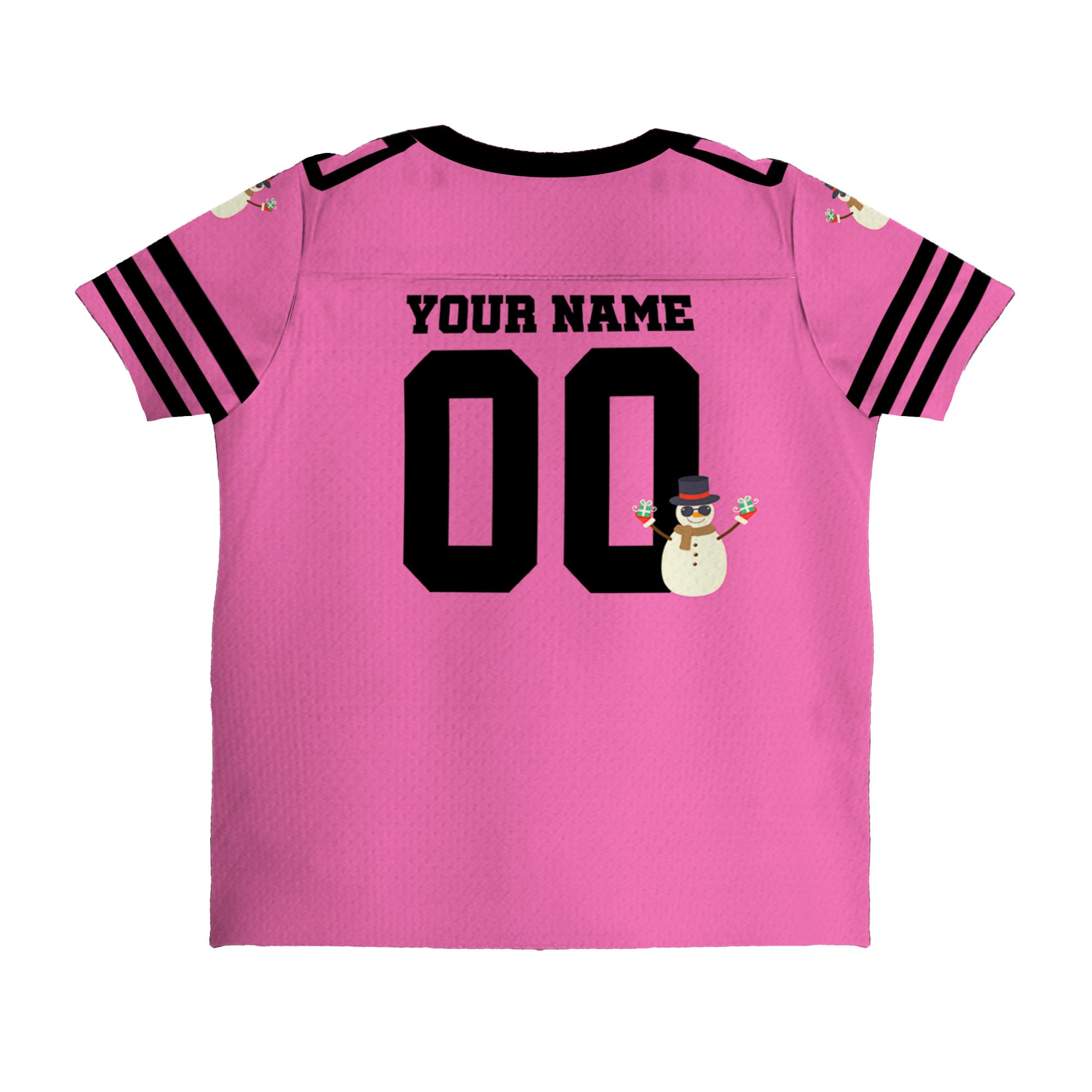 customized-snowman-football-jersey-pink-and-black-american-football-vdd21-3306