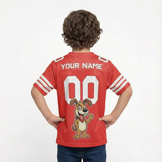 Custom All Characters - Plain Color Football Jersey