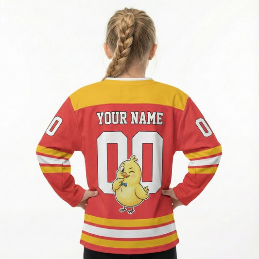 Custom All Characters - Color Shoulder Hockey Jersey