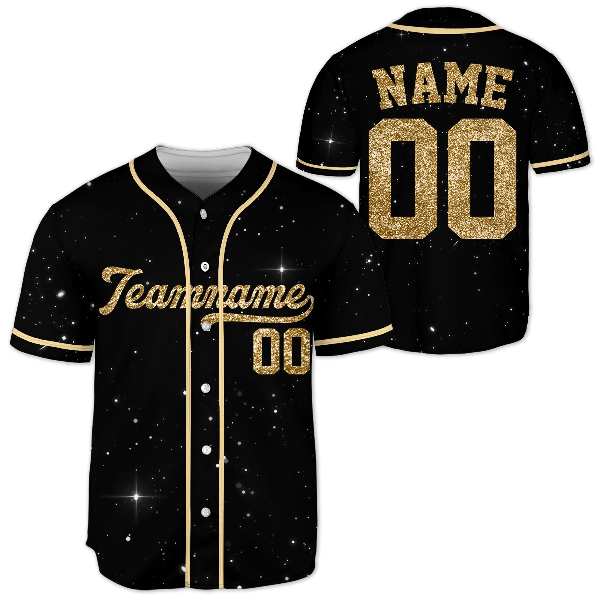 Golden-Custom-Team-Name-And-Number-Personalized-Baseball-Jersey-Collection