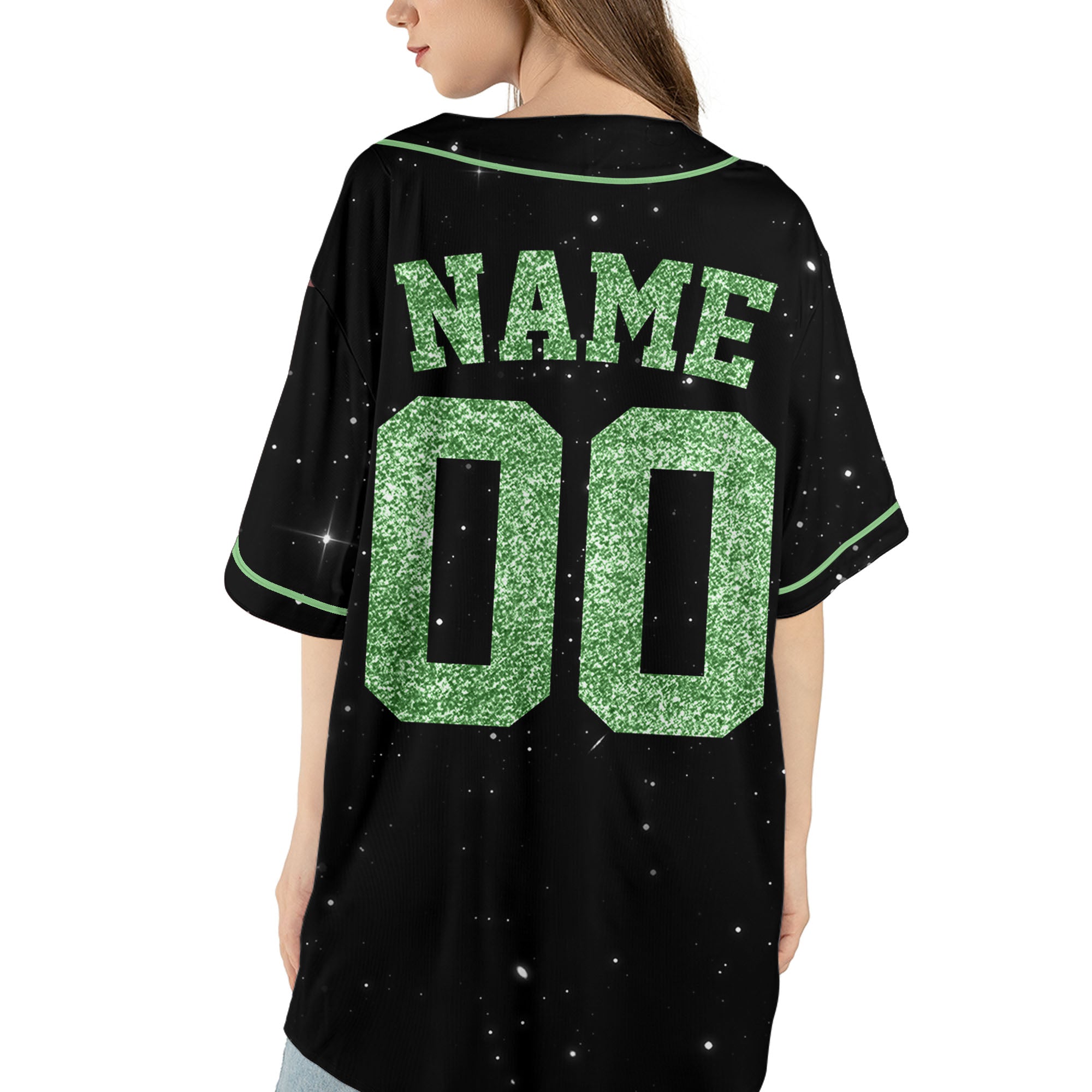 Green-Custom-Team-Name-And-Number-Personalized-Baseball-Jersey-Collection